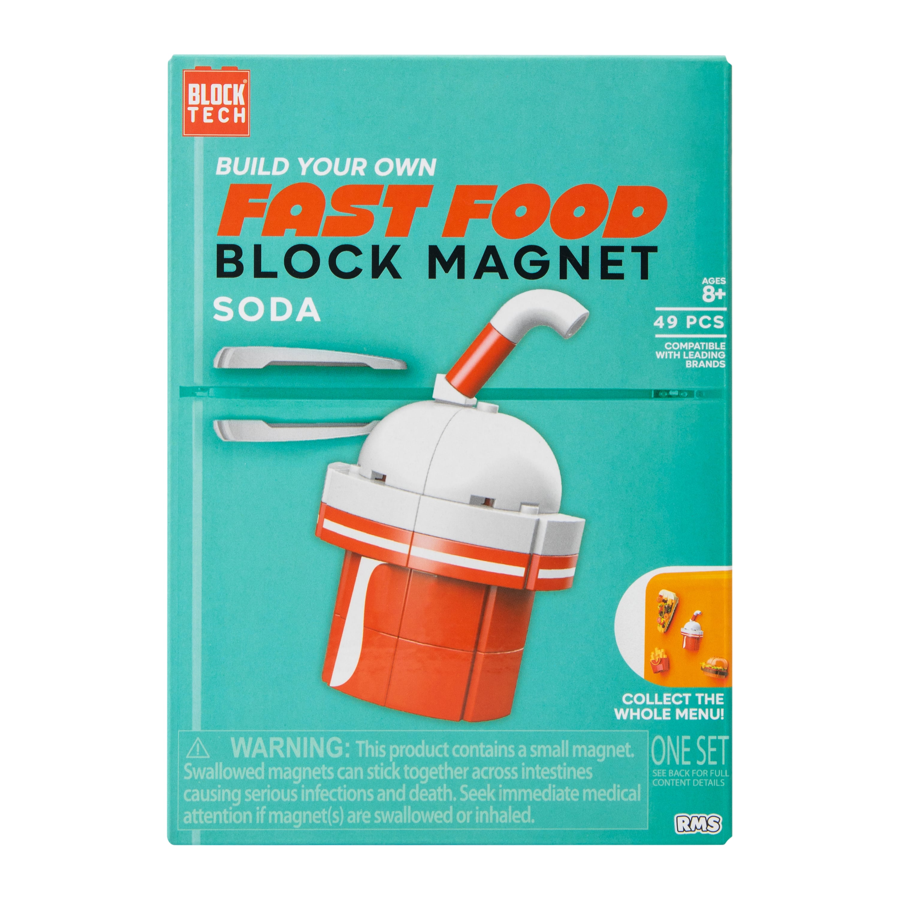 Build Your Own Food Block Magnet 44 Pcs