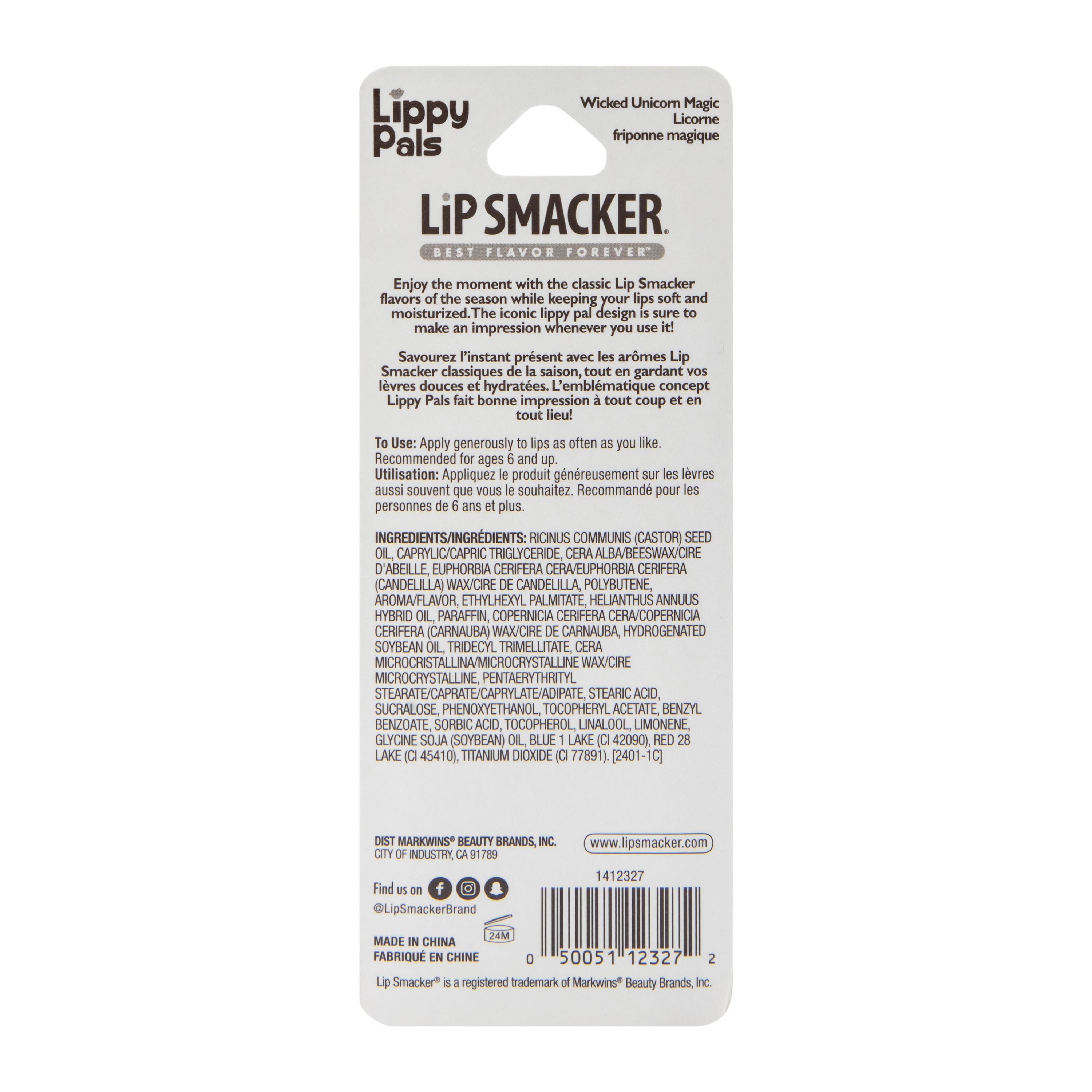 Lip Smacker® Lippy Pals Lip Balm 0.14oz - Wicked Unicorn Magic