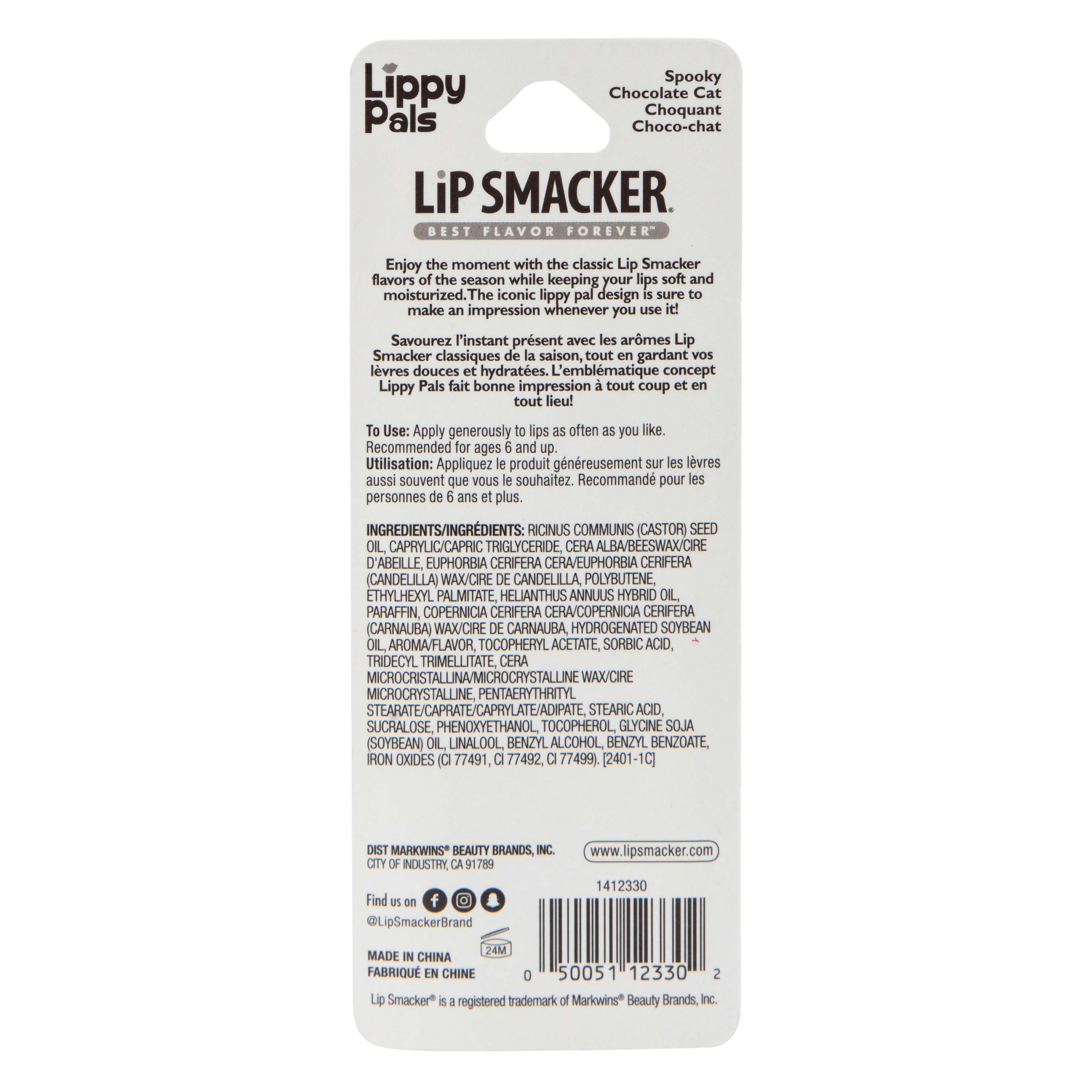 Lip Smacker® Lippy Pals Lip Balm 0.14oz - Spooky Chocolate Cat
