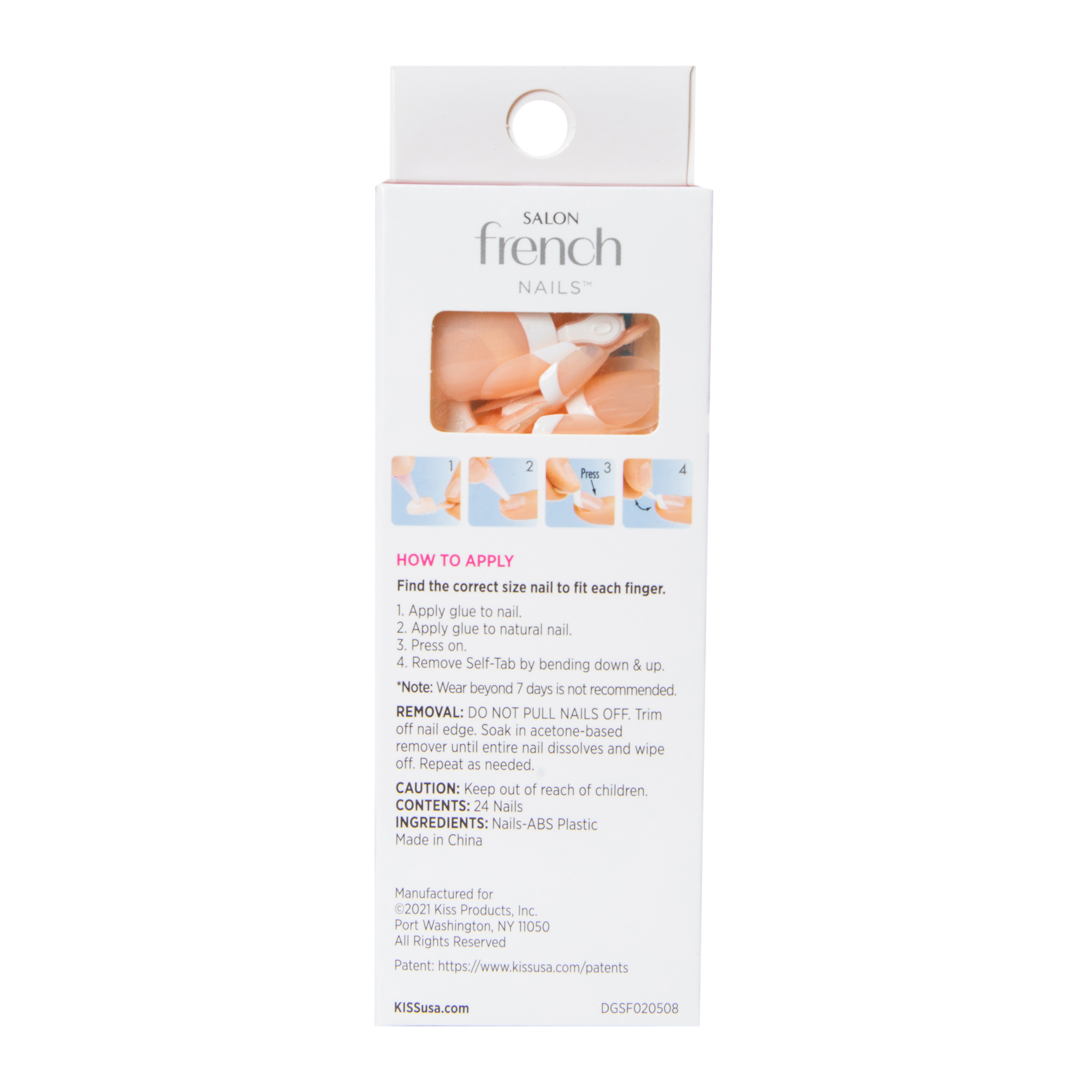 Kiss® Salon French Tip Press-On Nails