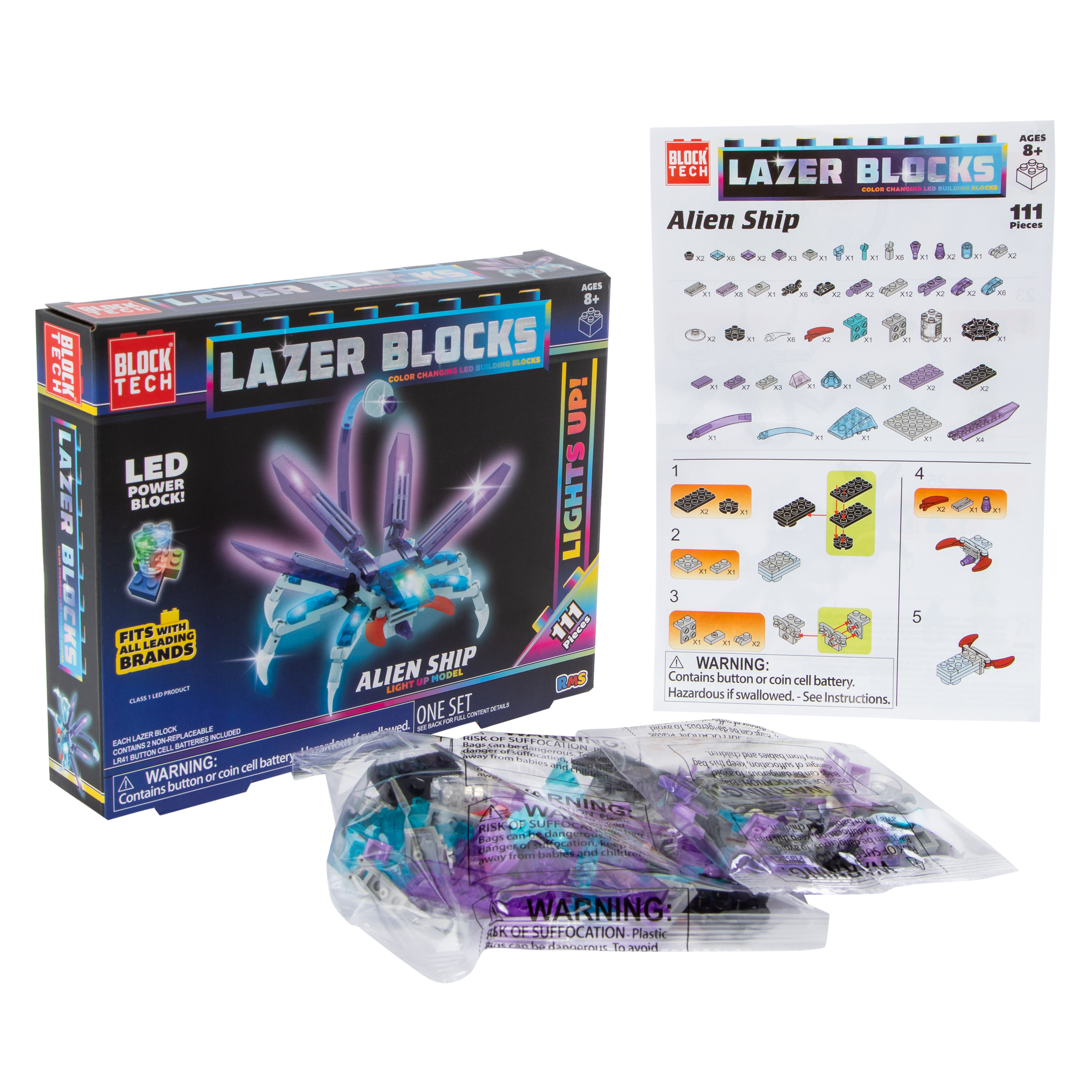 Block Tech® Lazer Blocks LED Building Kit