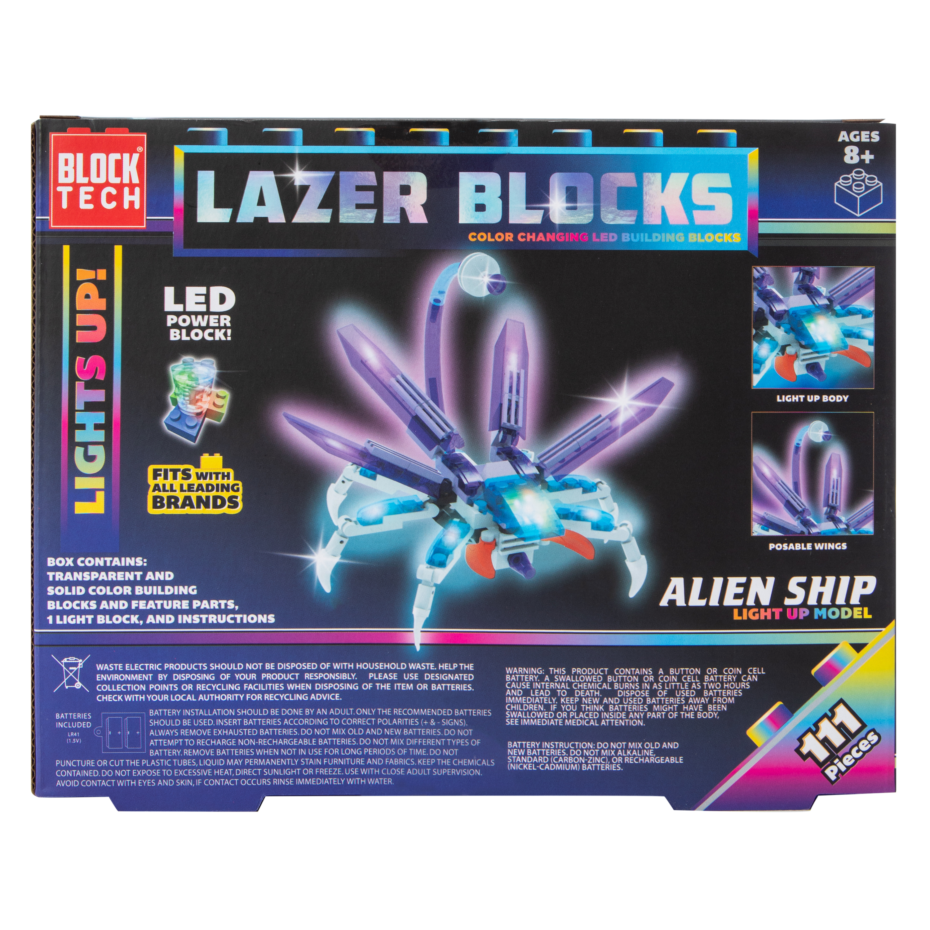Block Tech® Lazer Blocks LED Building Kit