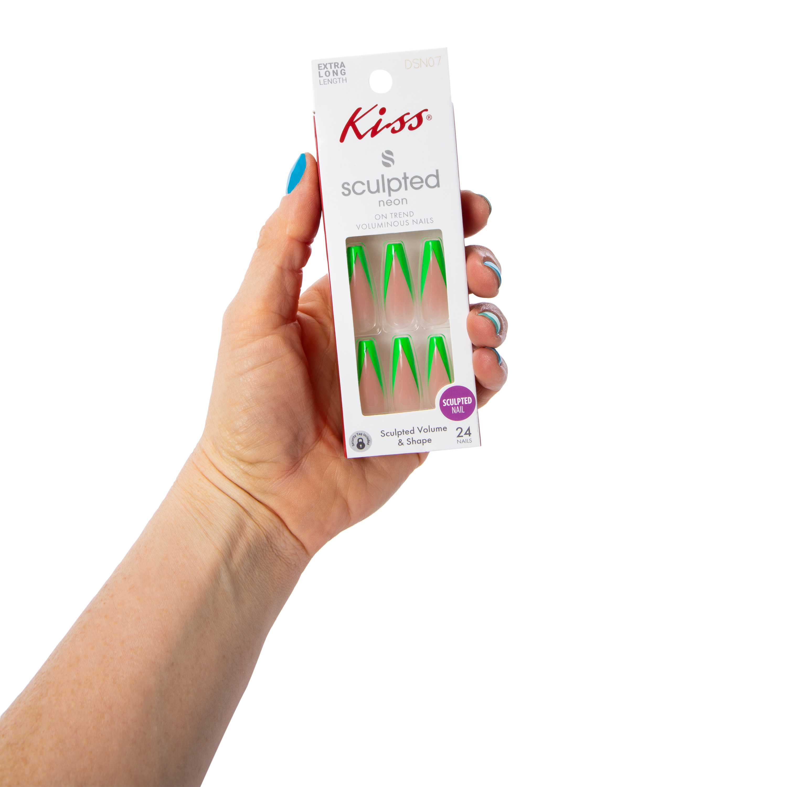Kiss® Sculpted Neon Extra Long Press-On Nails
