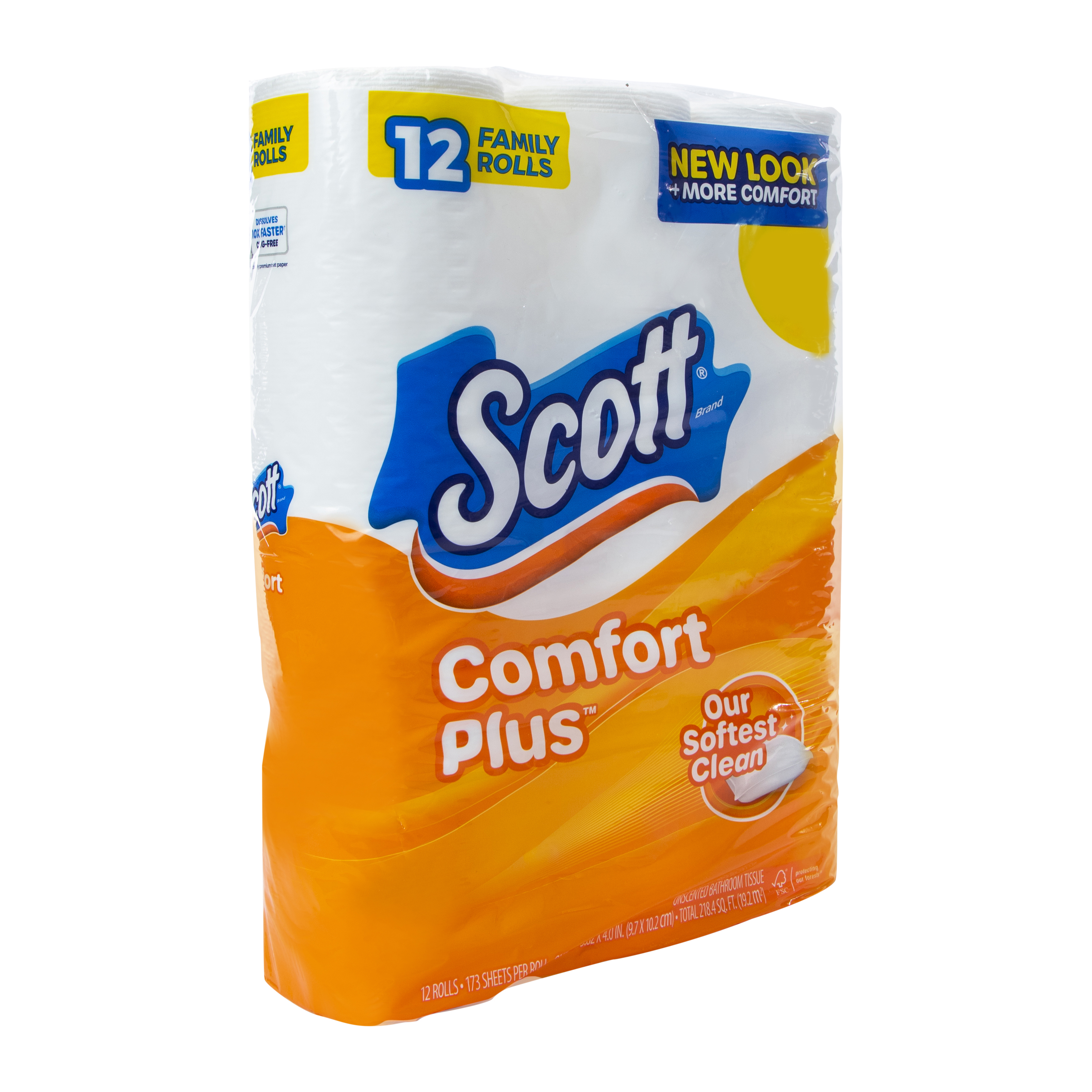 Scott® Comfort Plus™ Unscented Bathroom Tissue 12-Count