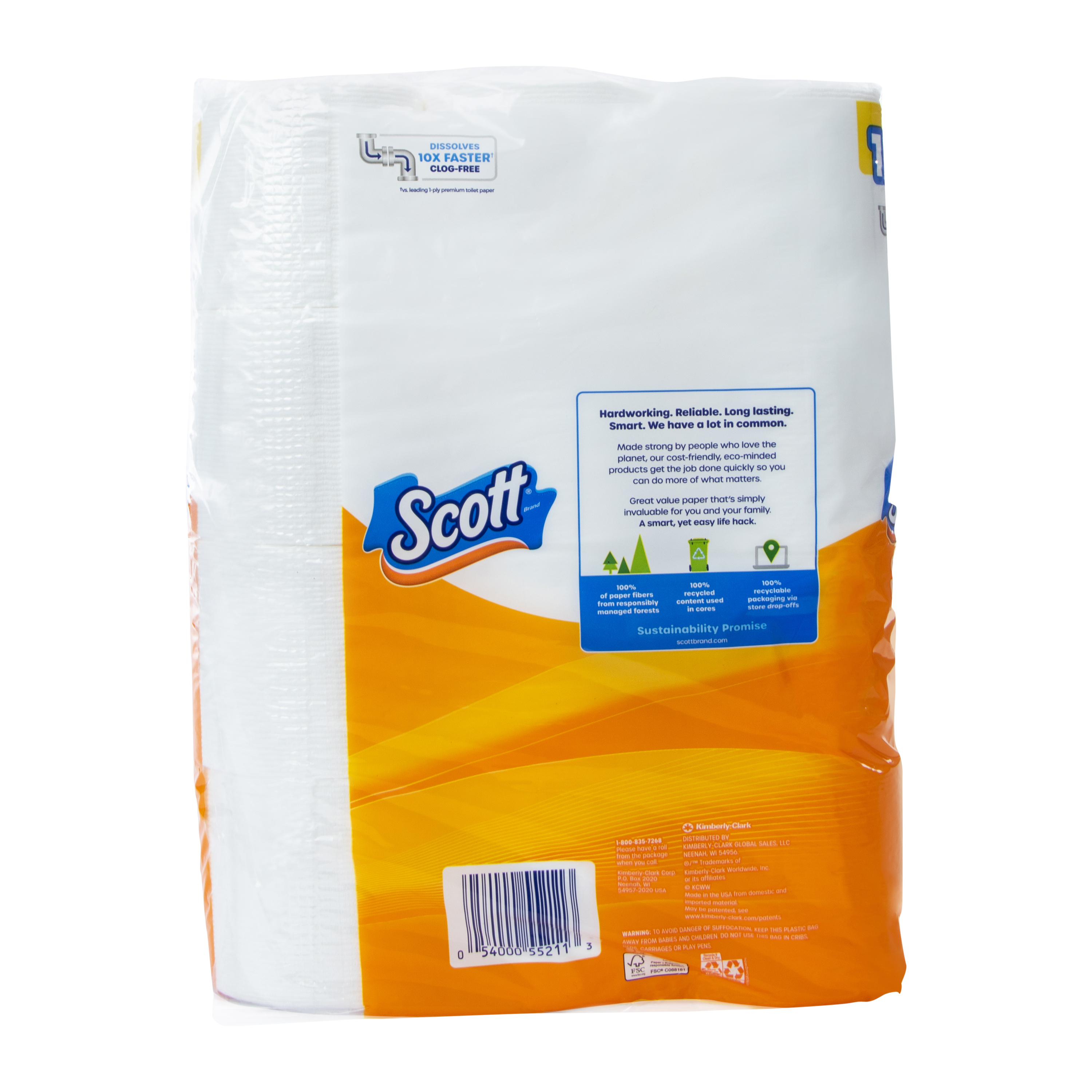 Scott® Comfort Plus™ Unscented Bathroom Tissue 12-Count