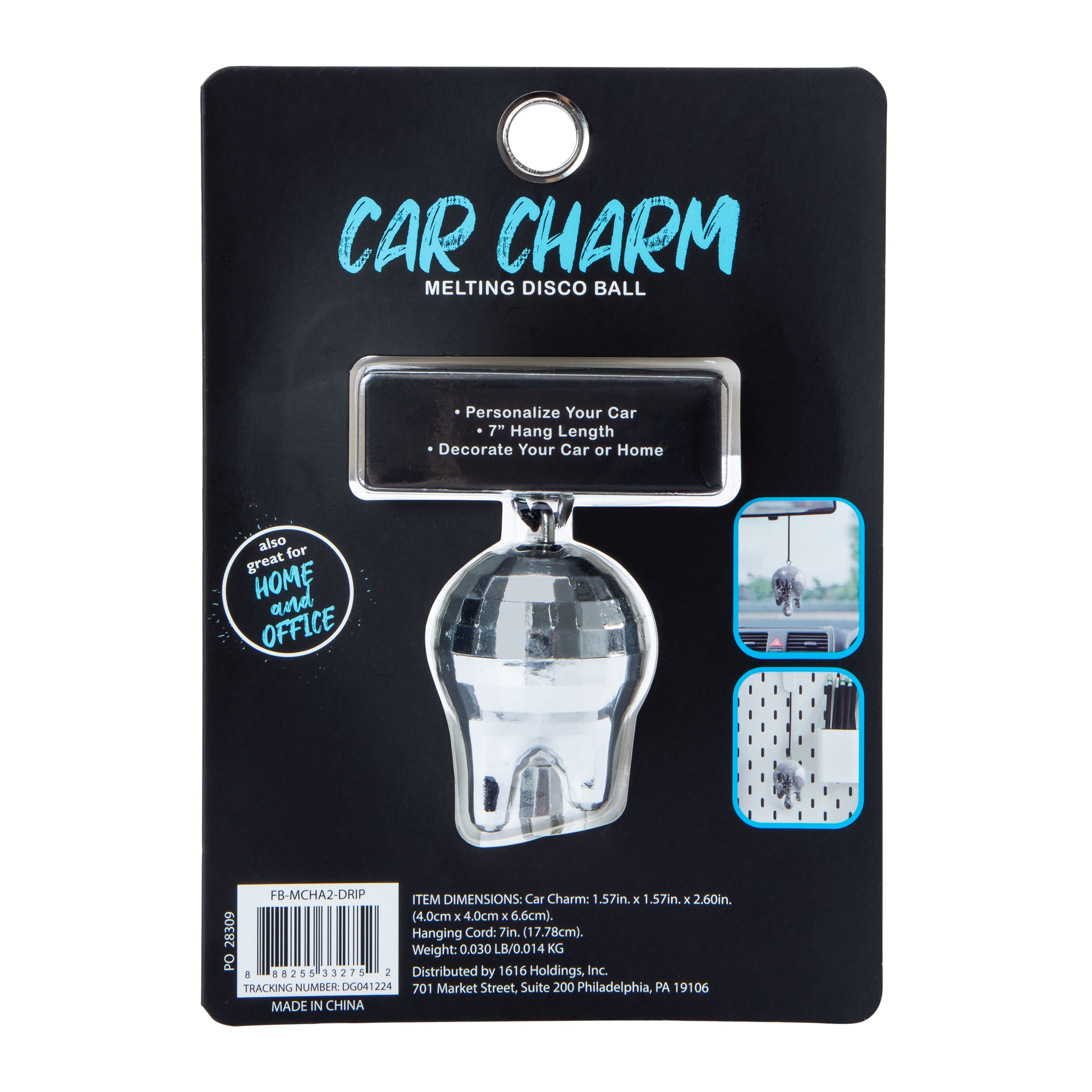 Disco Ball Car Charm