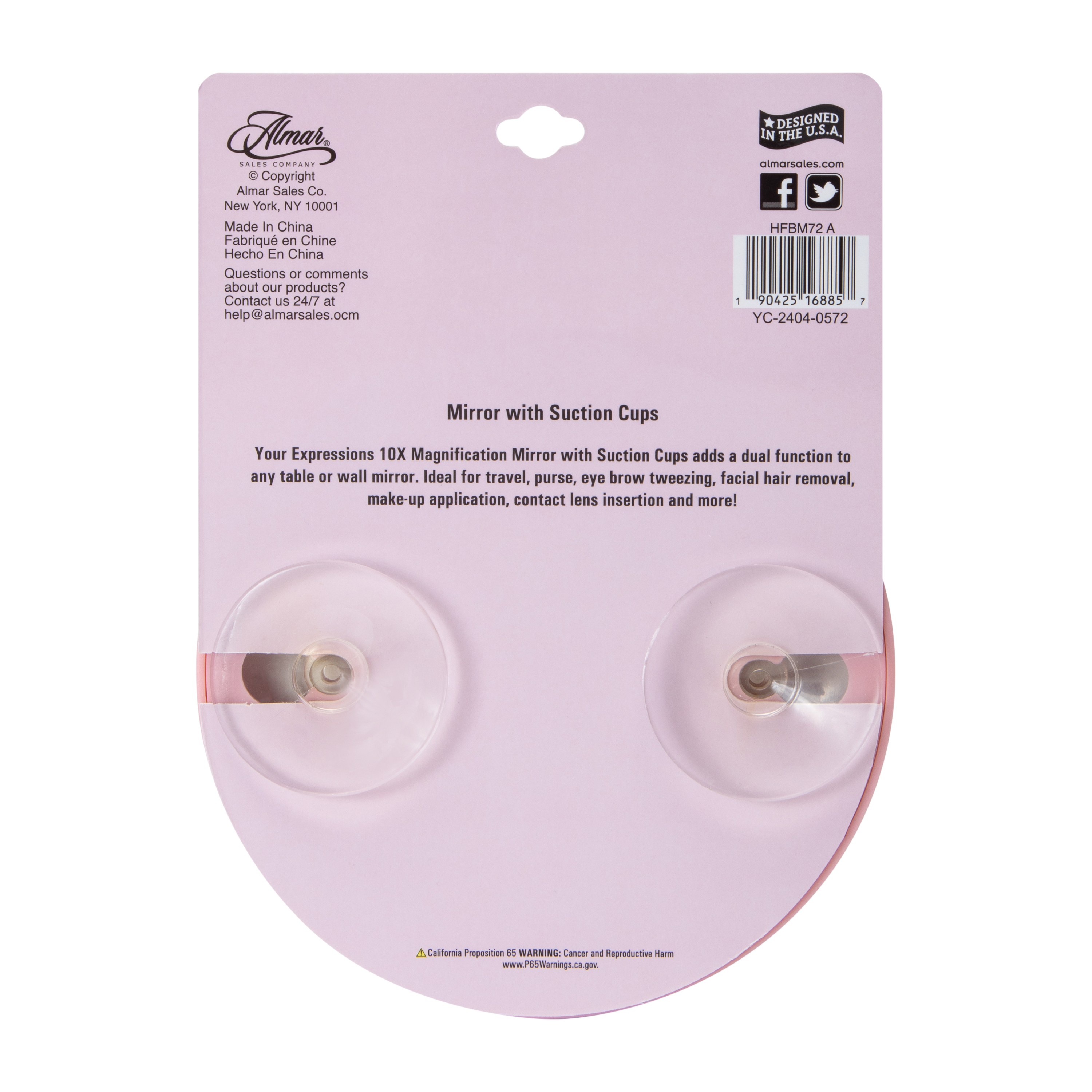 Multi-Function Suction Cup Mirror