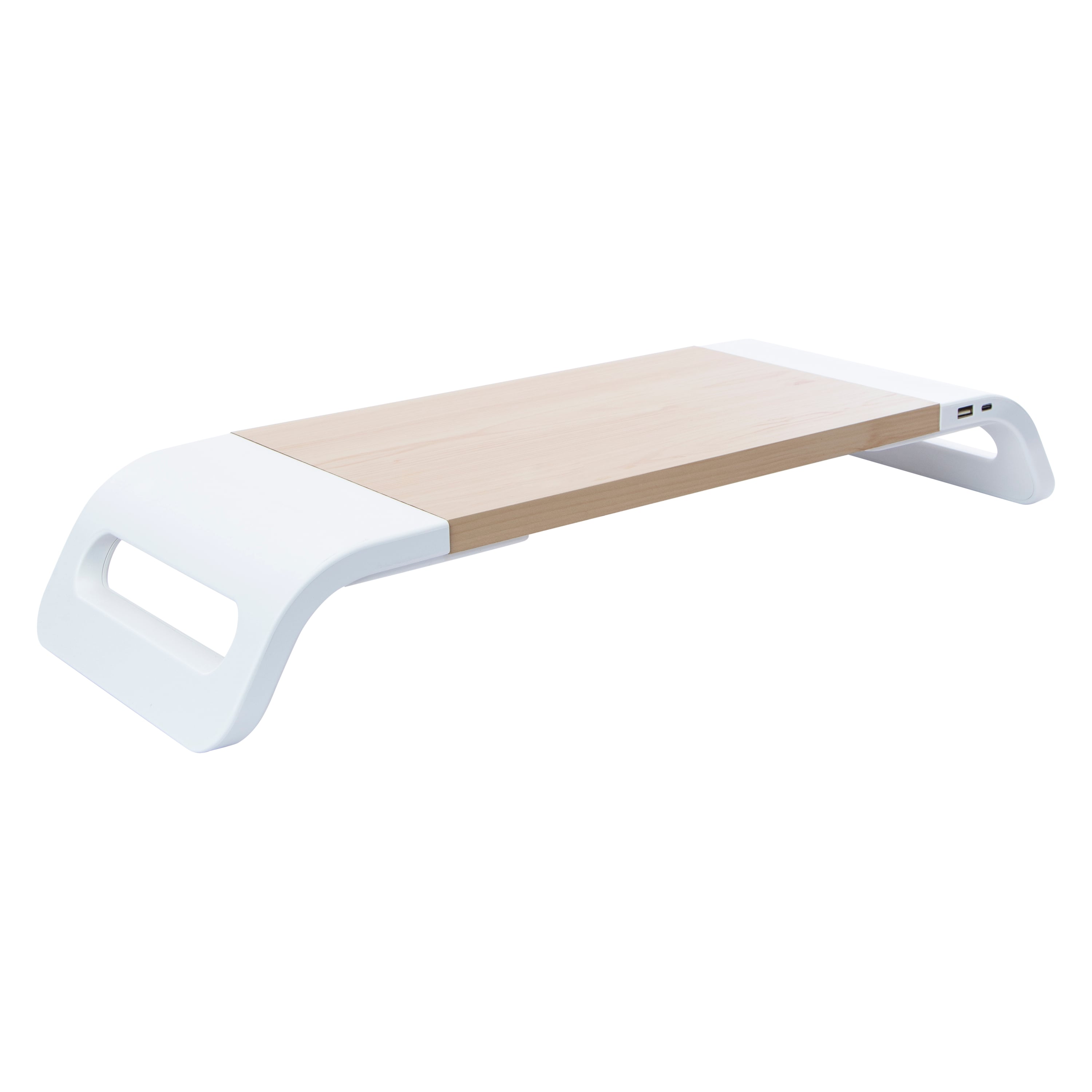Desktop Computer Monitor Stand With Charging Ports 21in x 7.6in