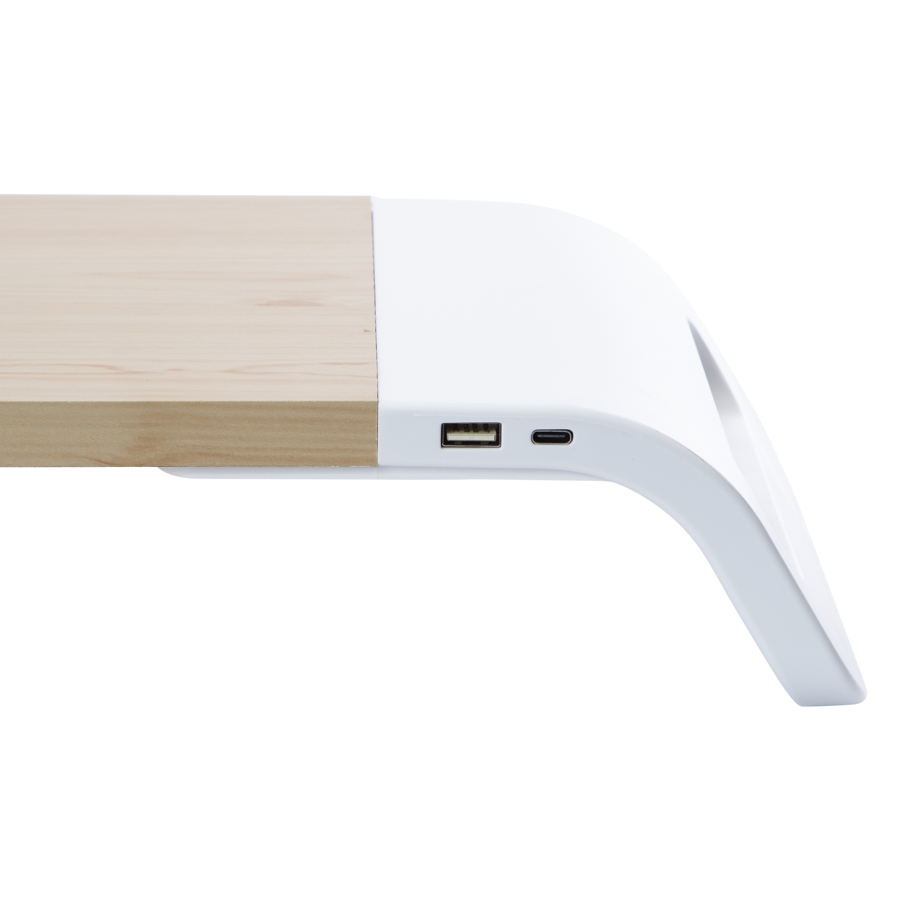 Desktop Computer Monitor Stand With Charging Ports 21in x 7.6in