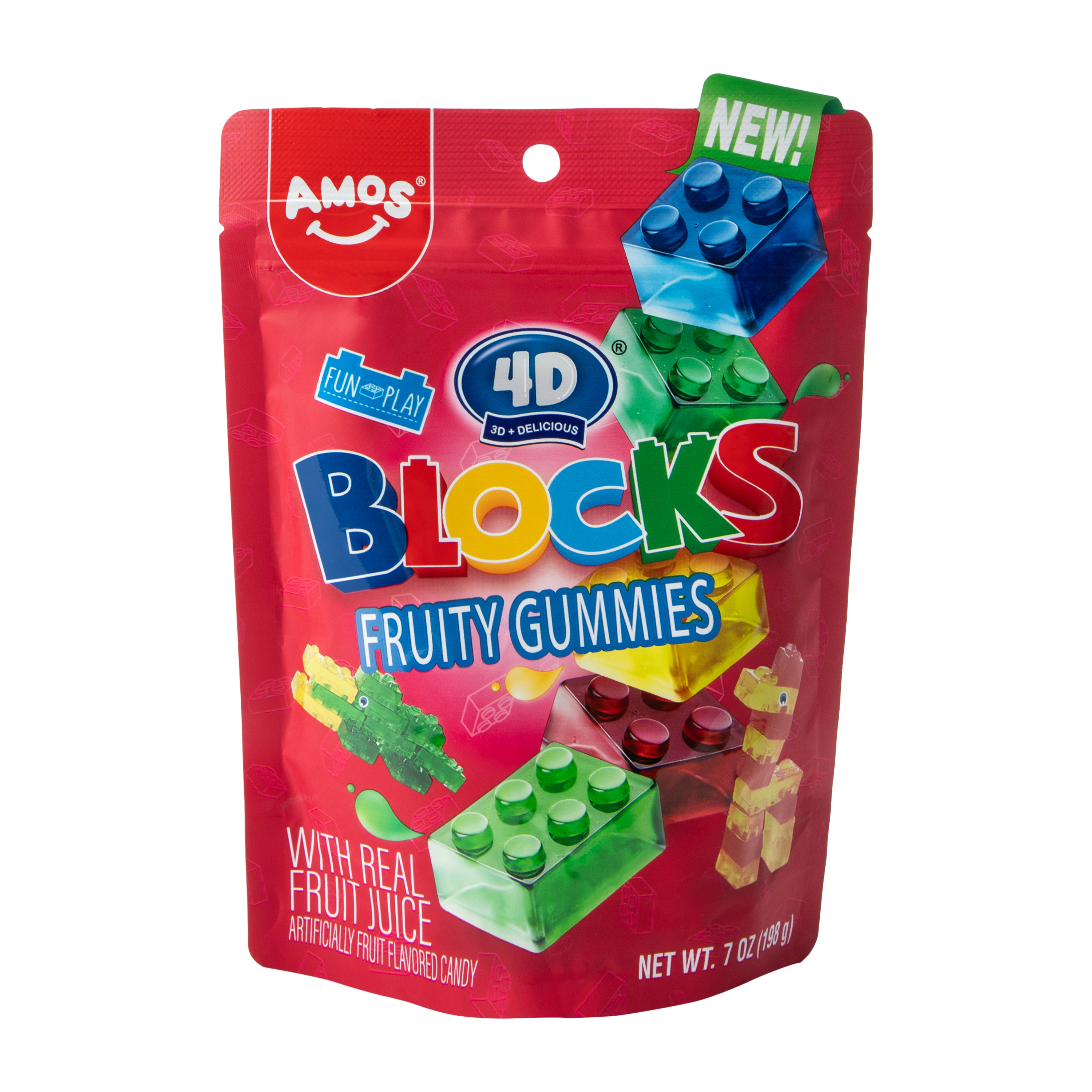 Amos® 4D Gummy Blocks™ 7oz