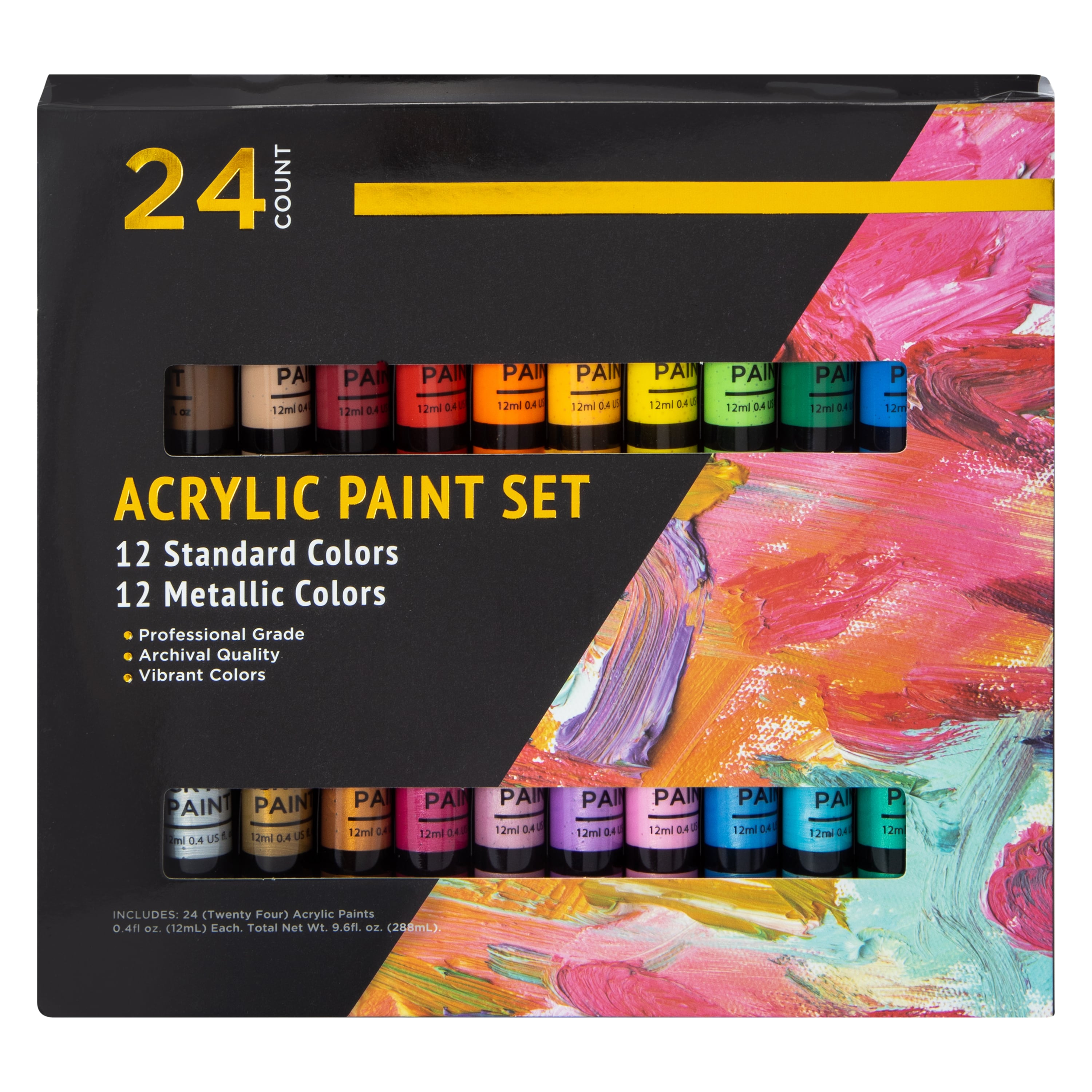 Set Pintura Acrilica 24 Colores - Dale Color a Tu Creatividad 2