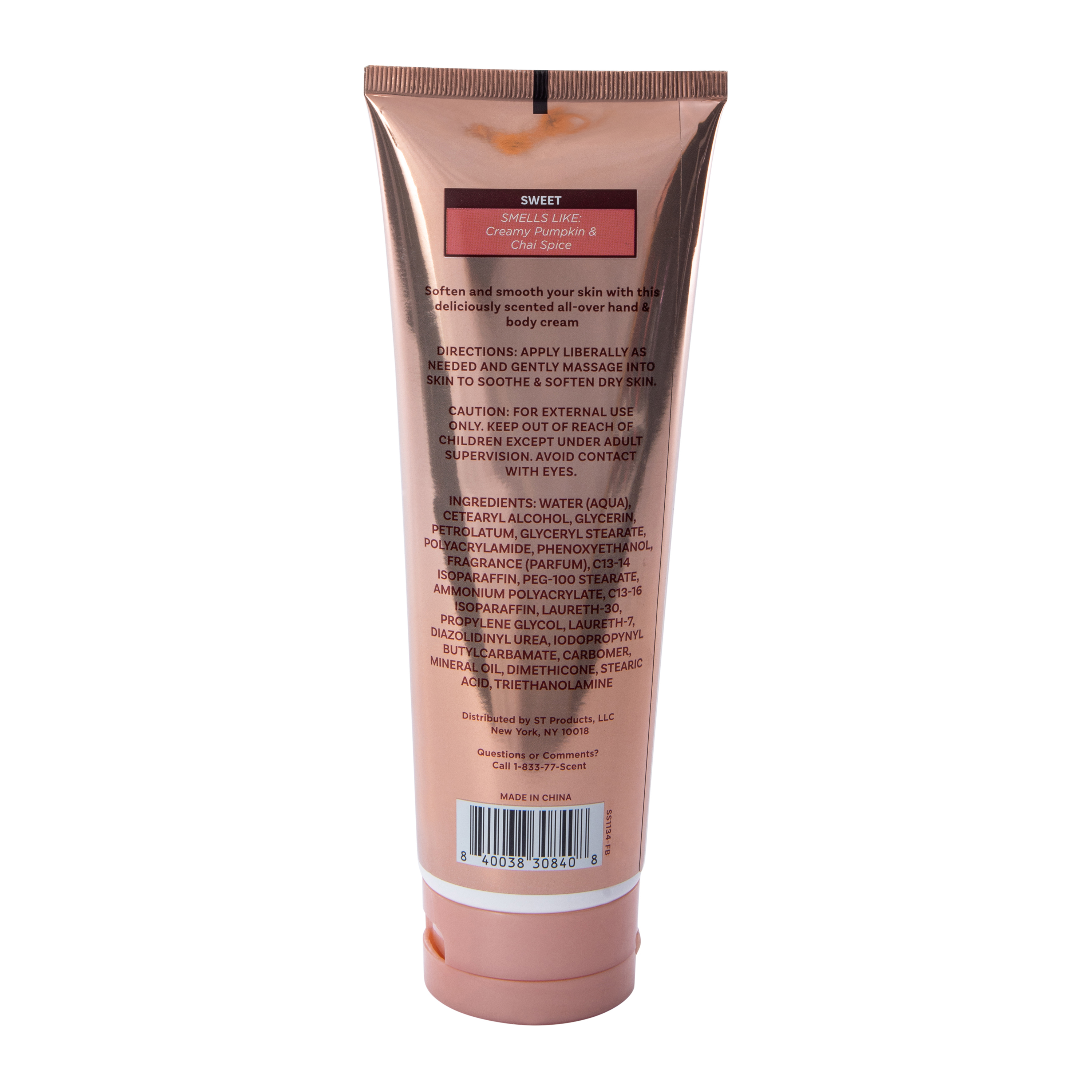 Pumpkin Chai Latte Hand & Body Cream 8oz