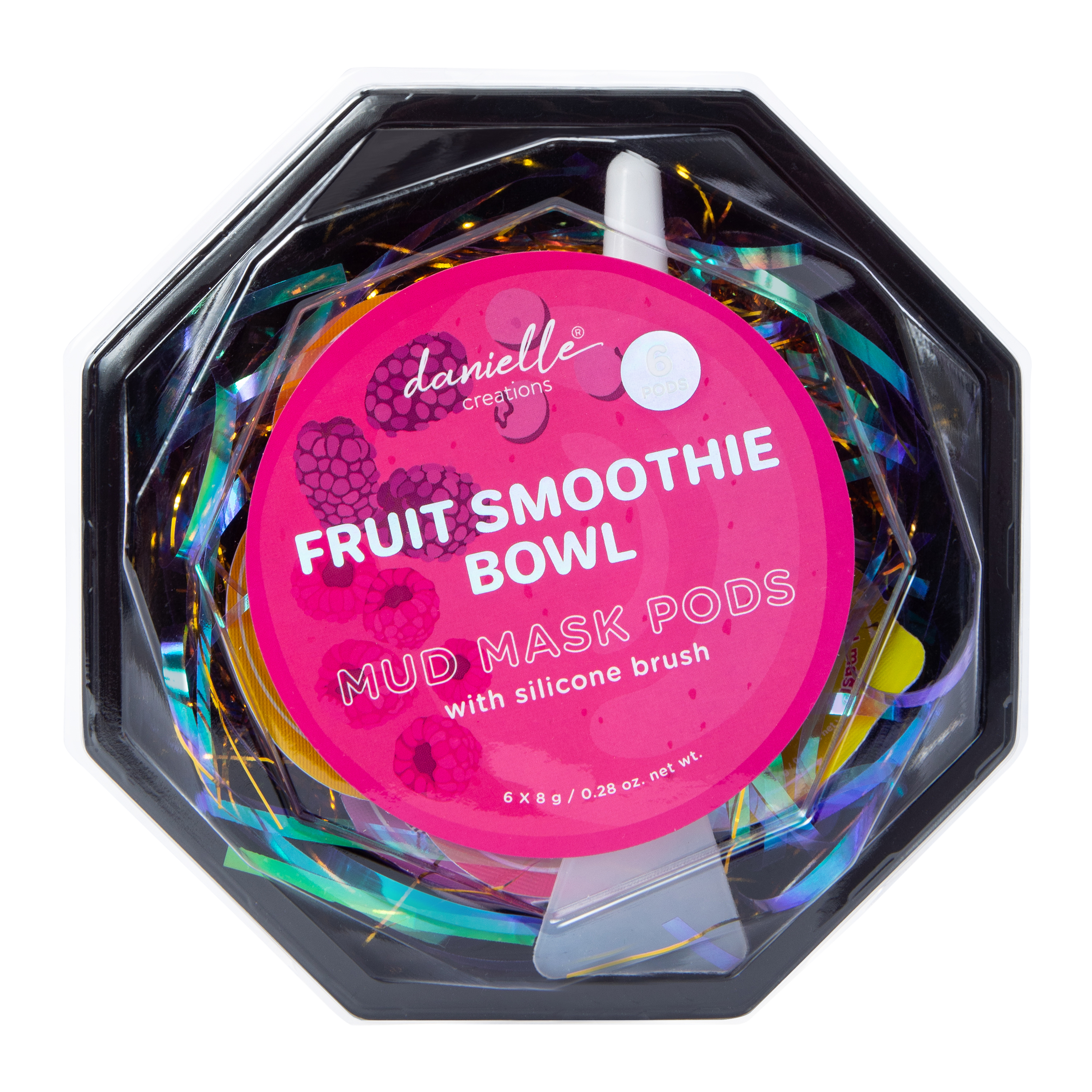 Danielle Creations® Fruit Smoothie Bowl Mud Mask Pods With Silicone Brush