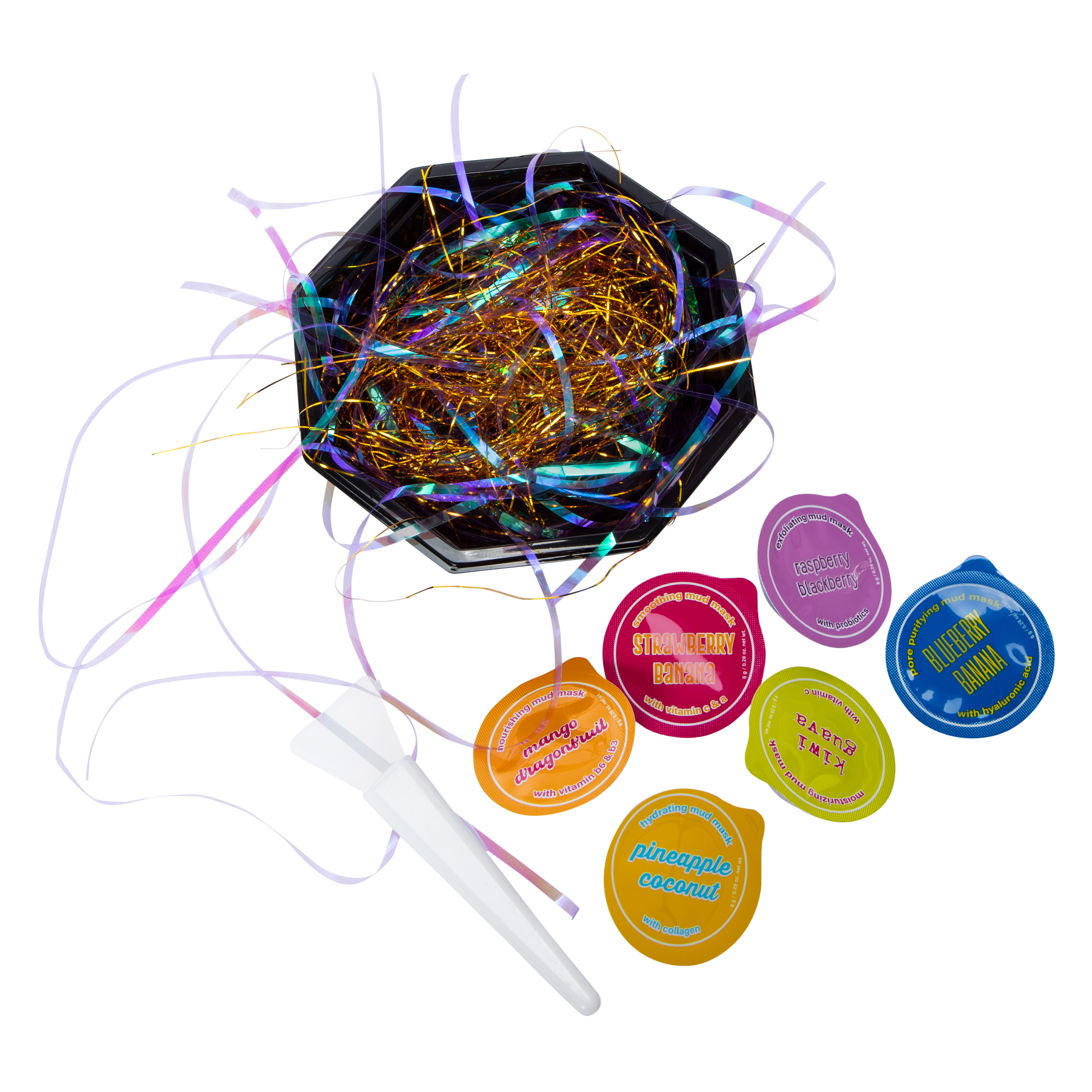 Danielle Creations® Fruit Smoothie Bowl Mud Mask Pods With Silicone Brush