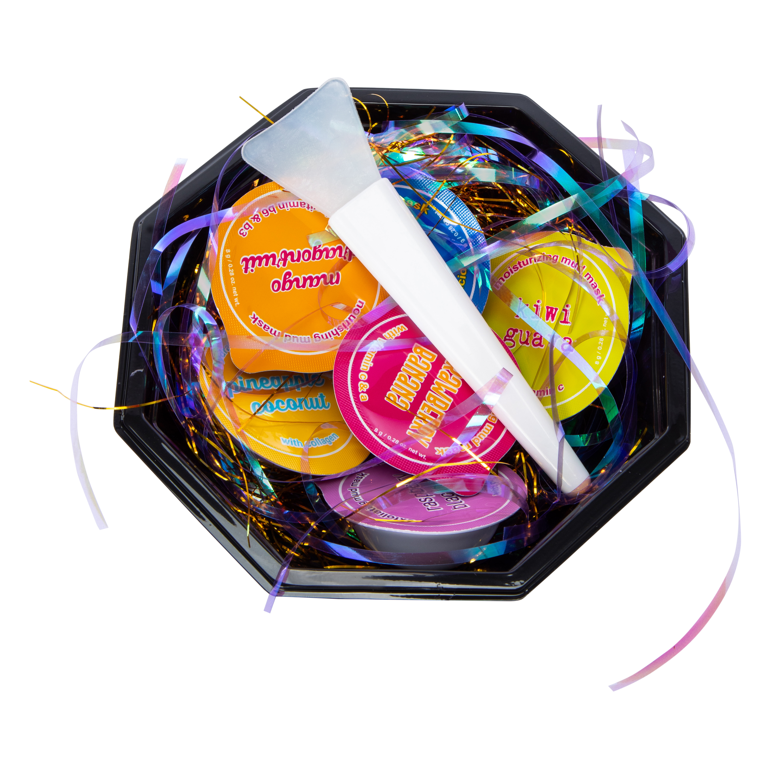 Danielle Creations® Fruit Smoothie Bowl Mud Mask Pods With Silicone Brush