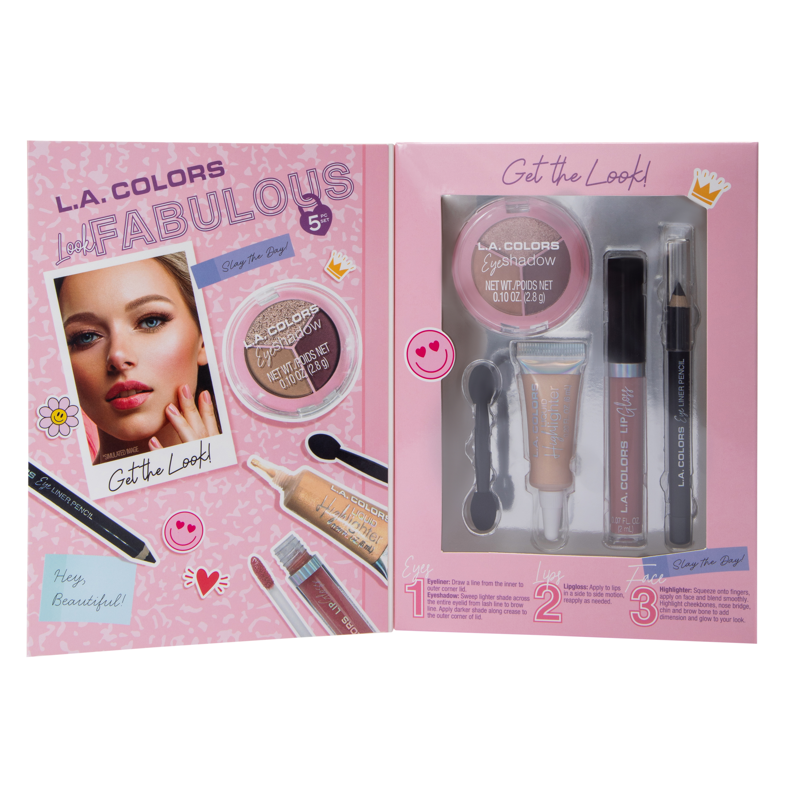 L.A. Colors® Look Fabulous Makeup Set 5-Piece