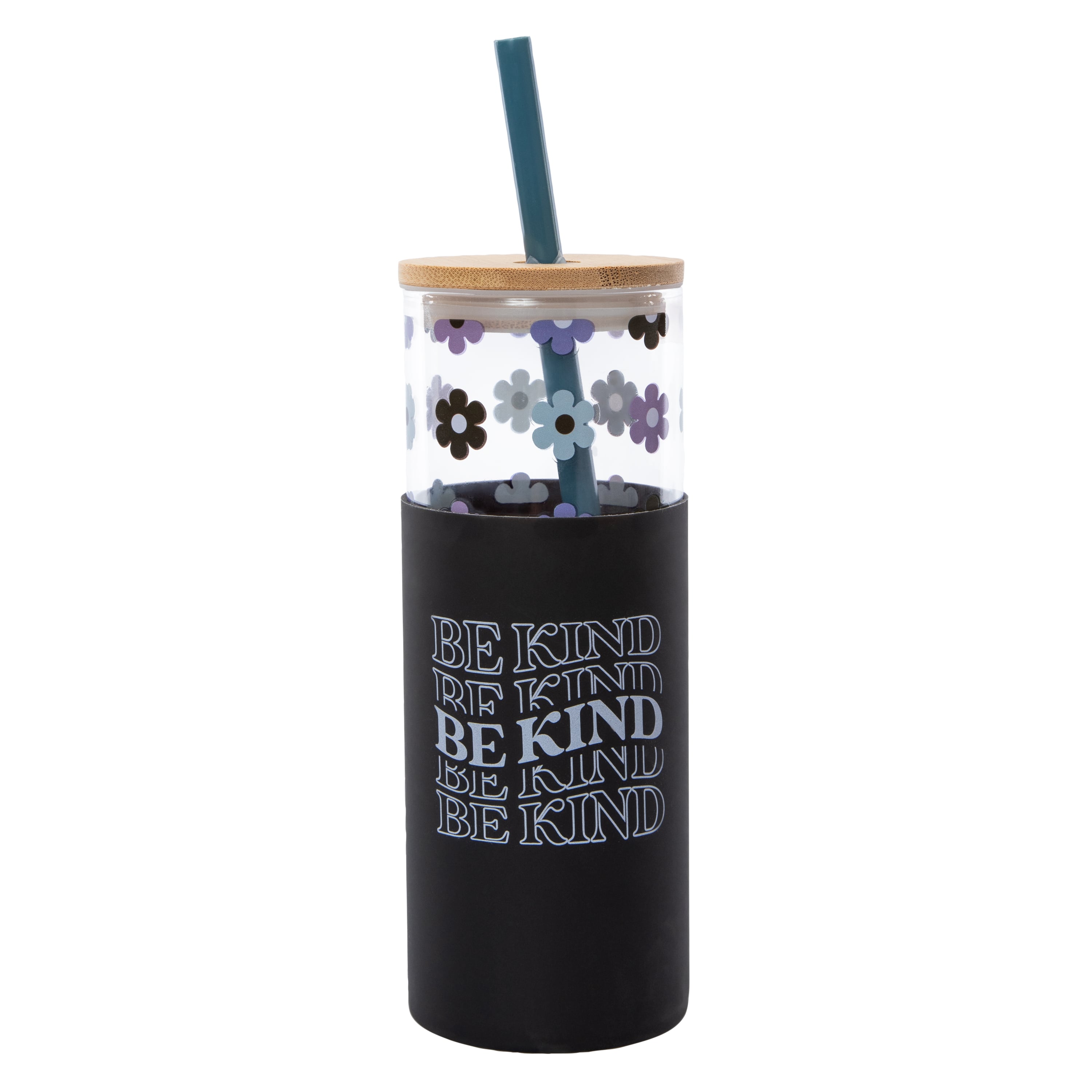 Silicone Glass Tumbler With Bamboo Lid 20oz | Five Below
