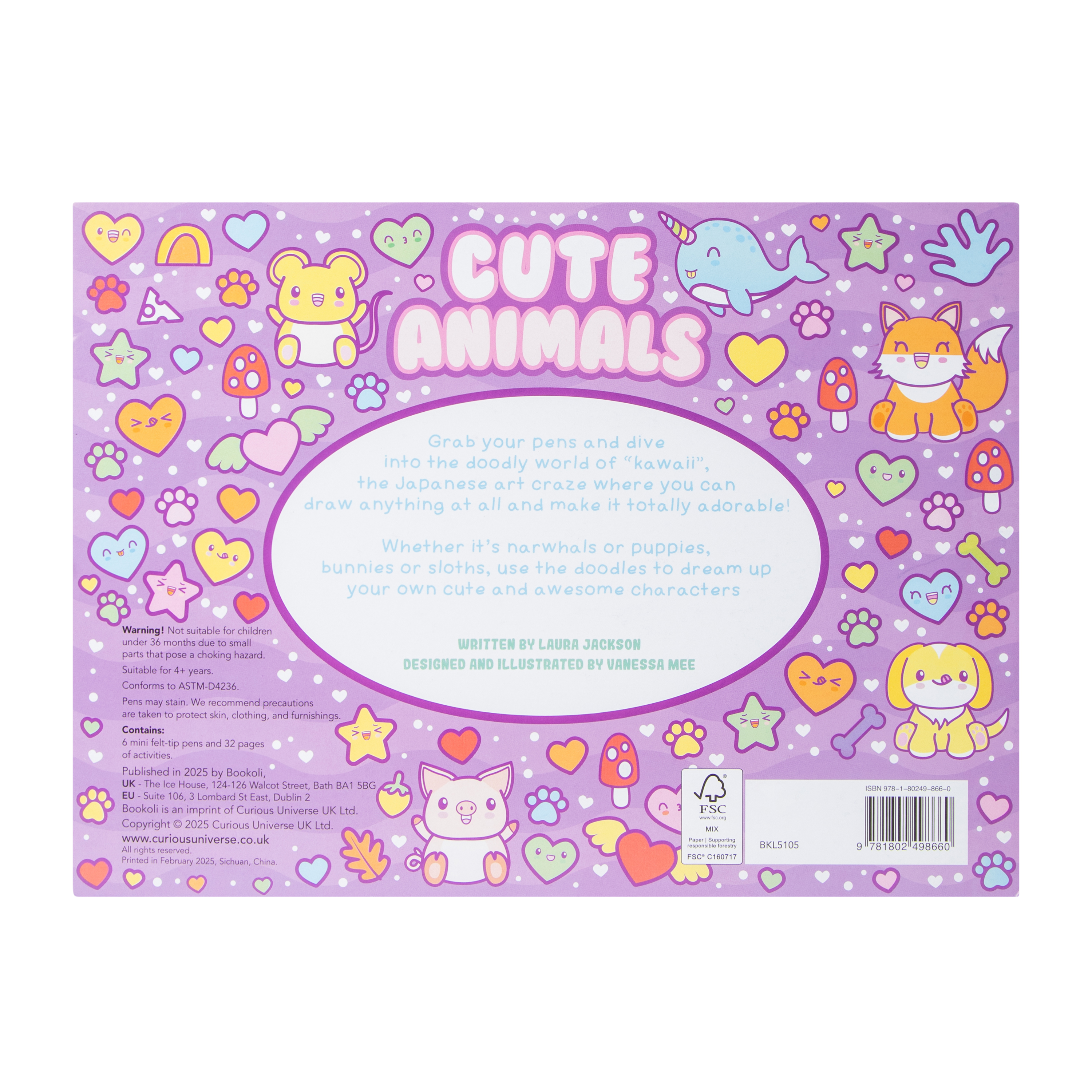 Cute Animals Doodle Book