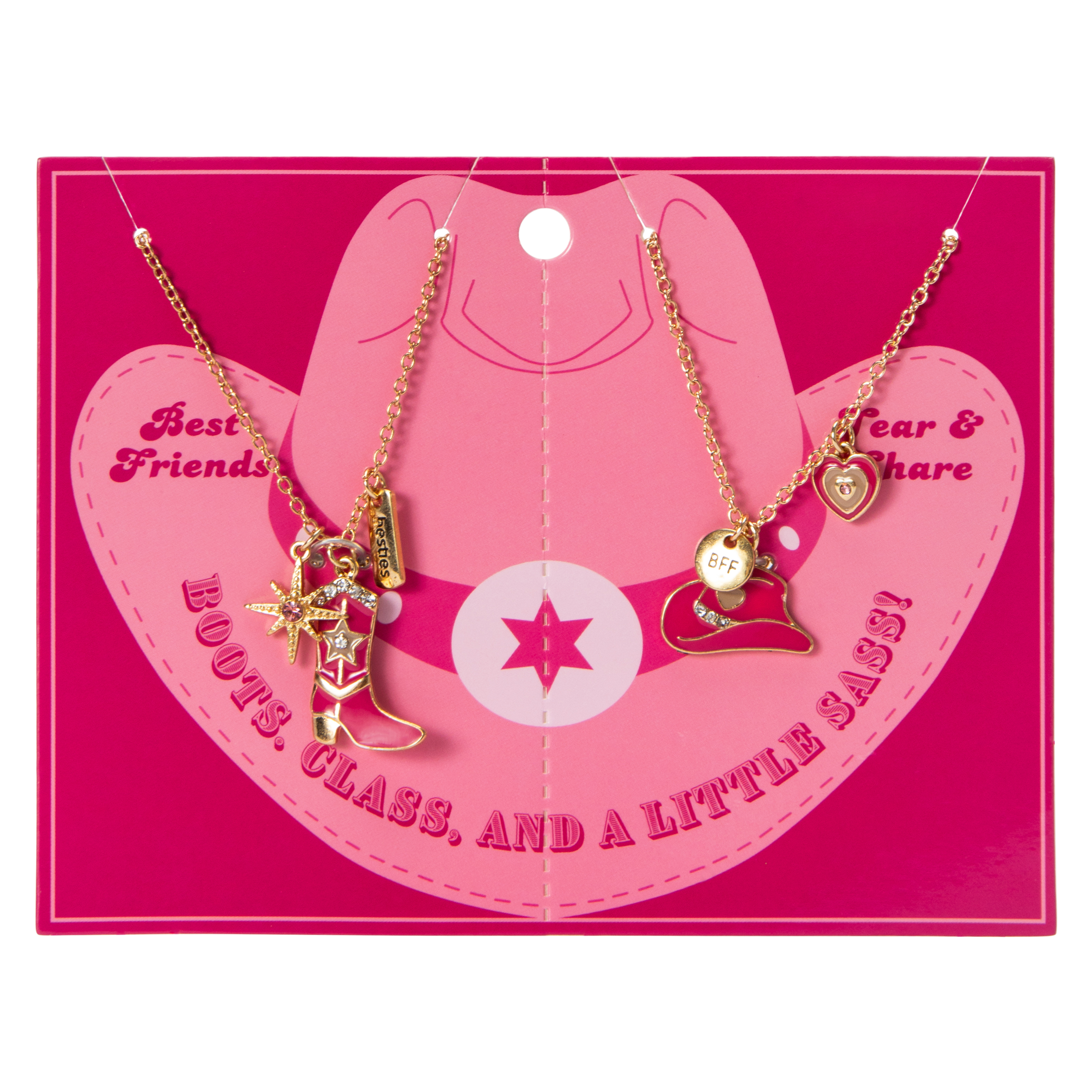 Western Tear & Share Friendship Necklace Set 2-Count