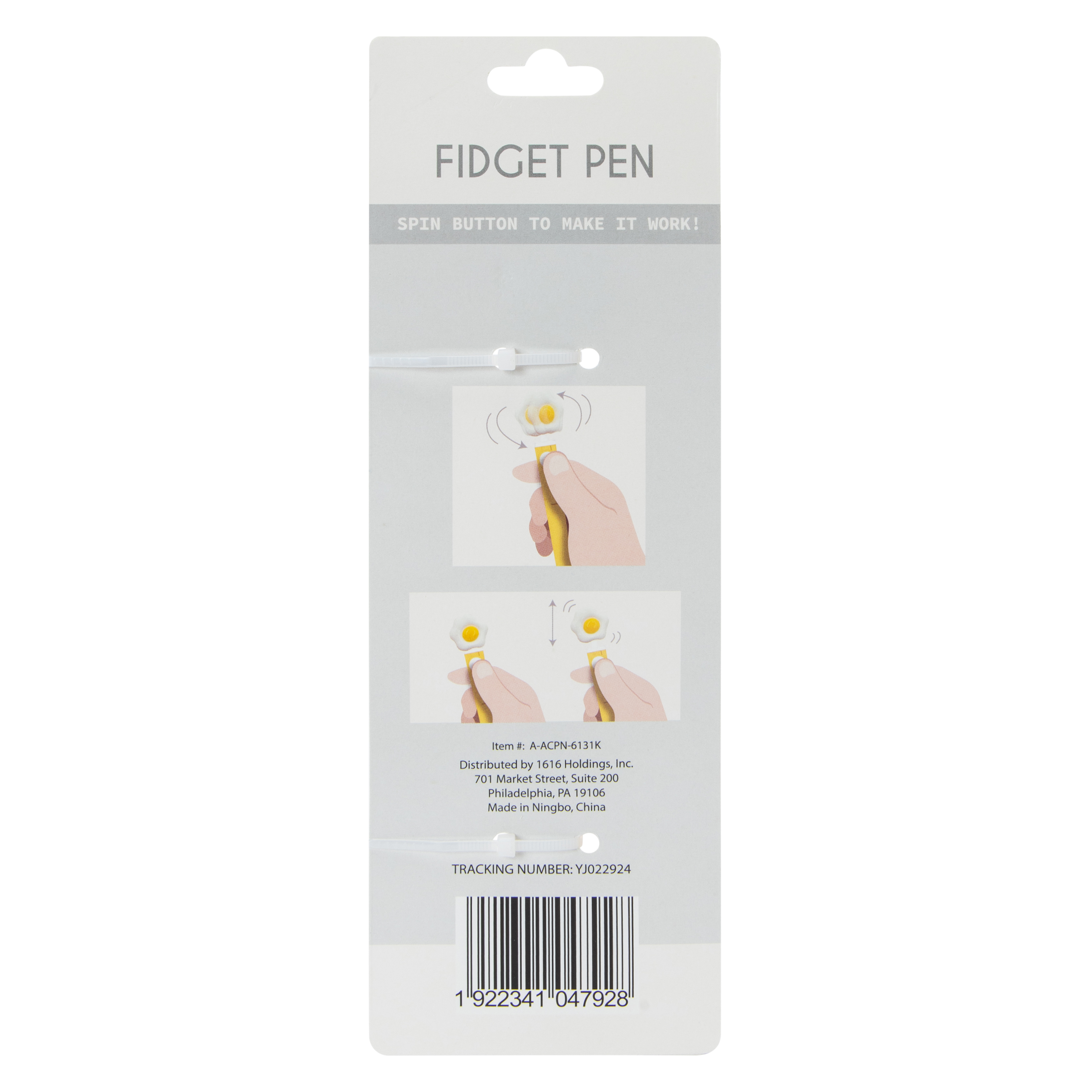 Fidget Pen With Spinning Topper