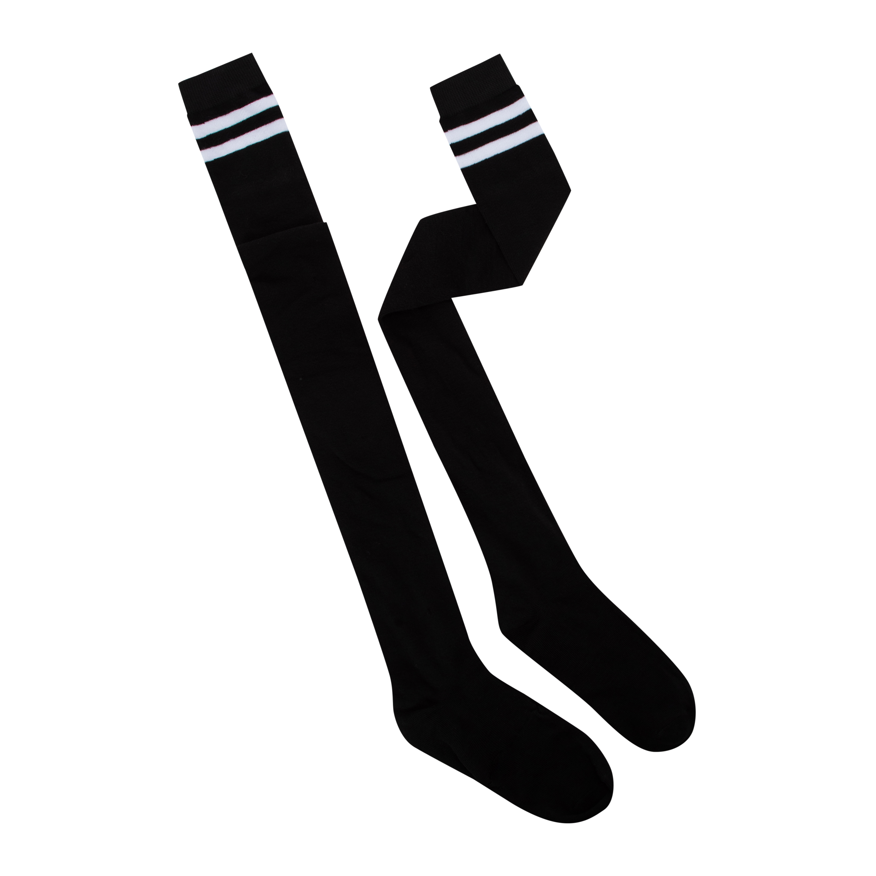 Ladies Varsity Stripe Over-The-Knee Socks