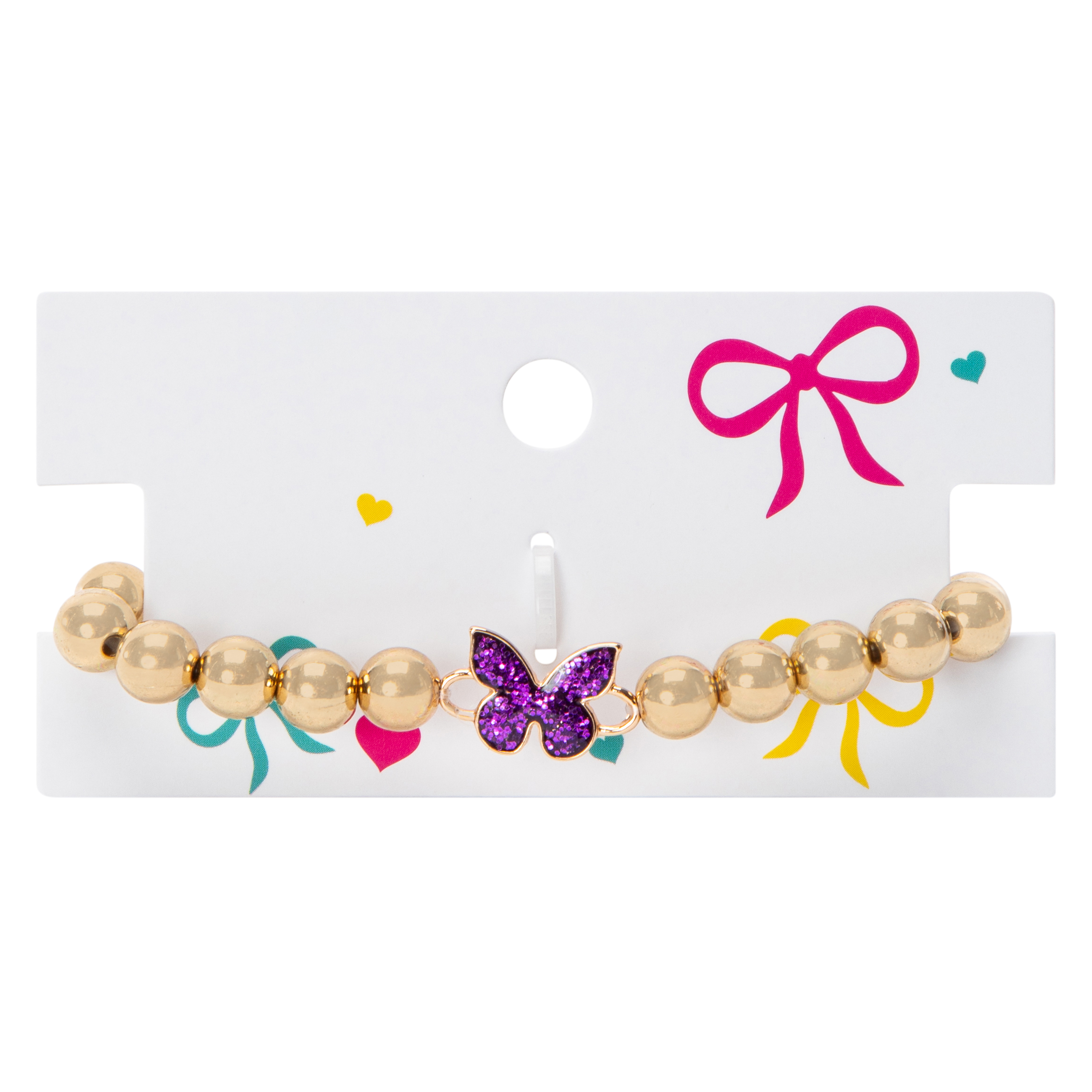 Gold Beaded Butterfly Bracelet