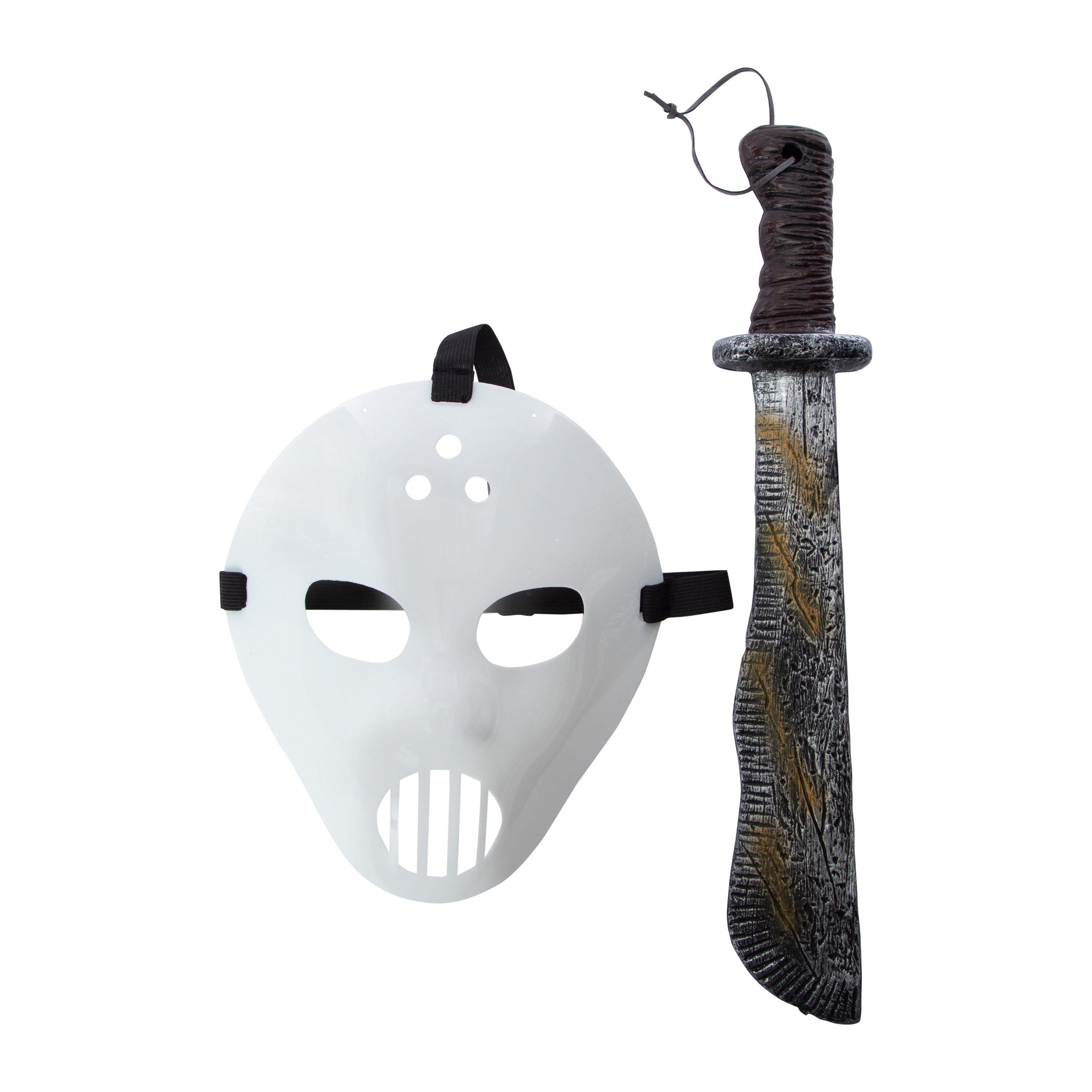 Mask & Machete Halloween Costume Set