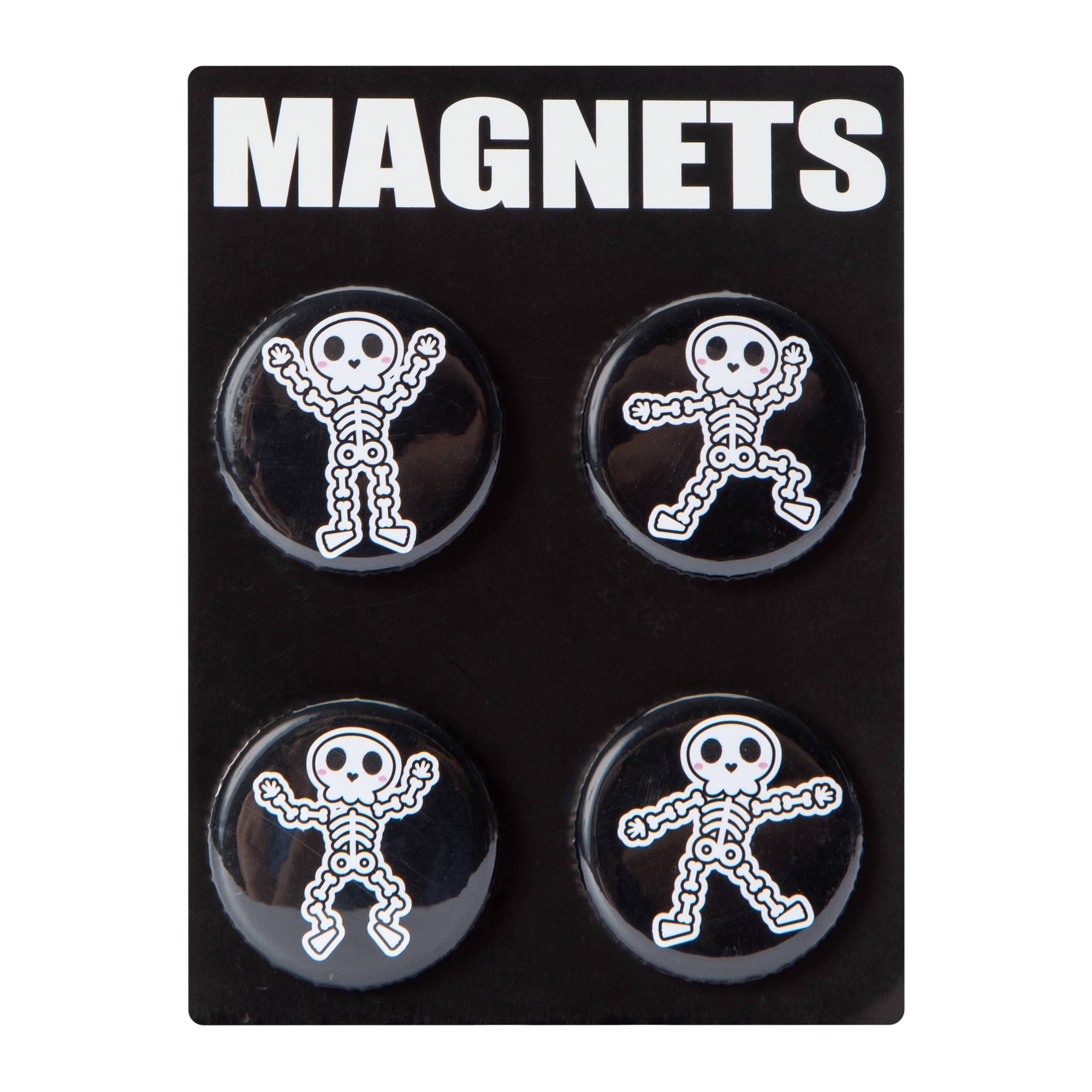 Halloween Skeleton Magnets 4-Count