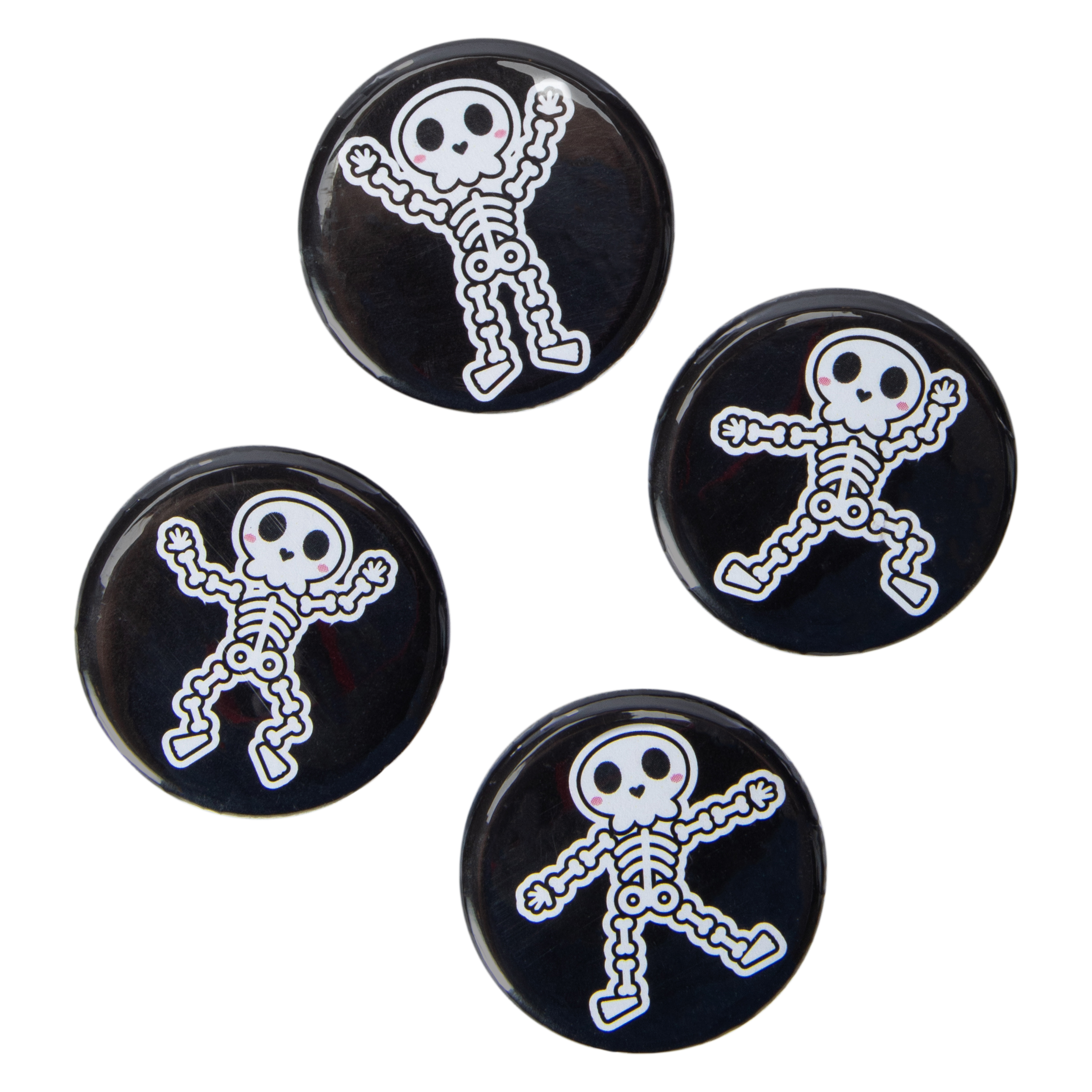 Halloween Skeleton Magnets 4-Count