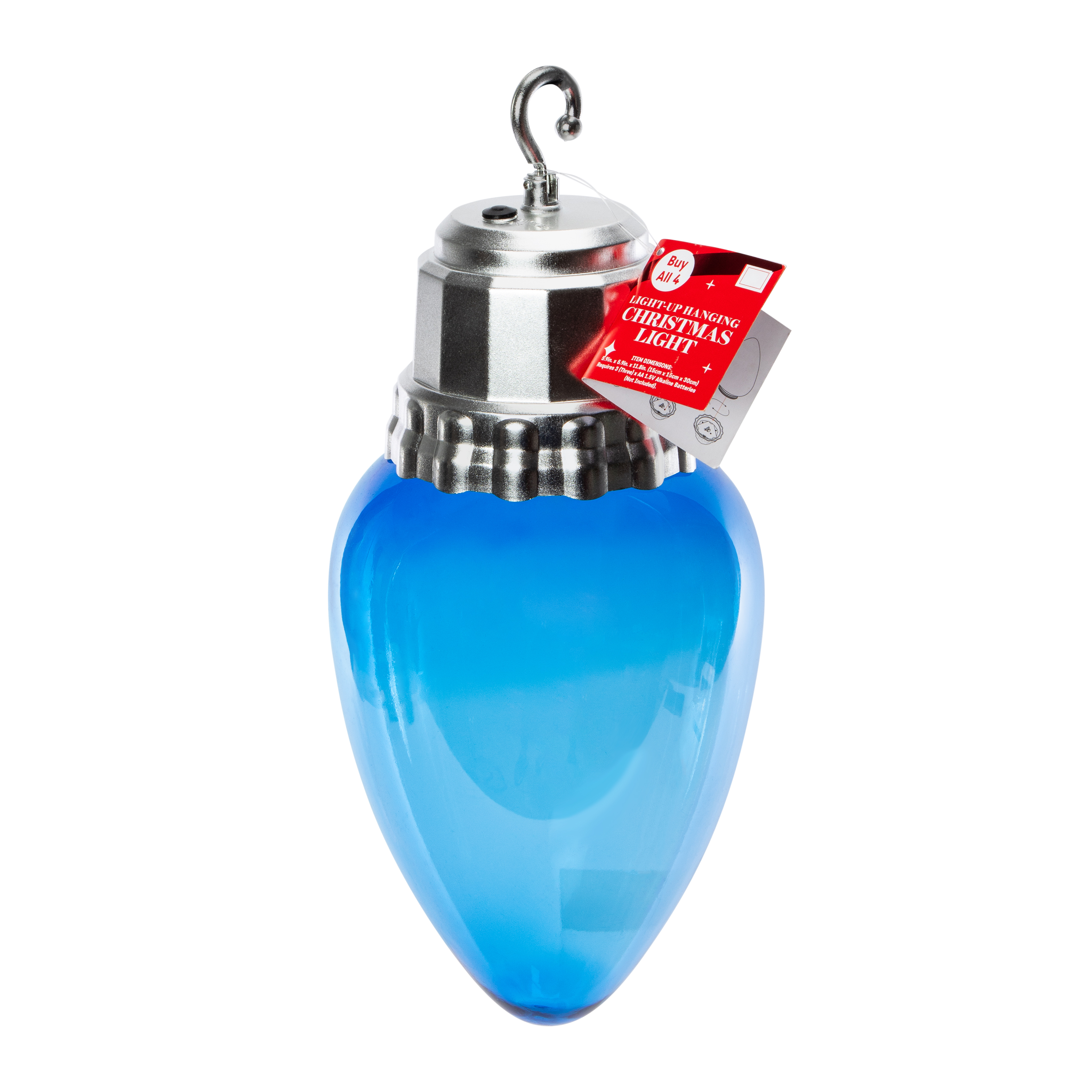 XL Light-Up Hanging Christmas Light 5.9in x 11.8in
