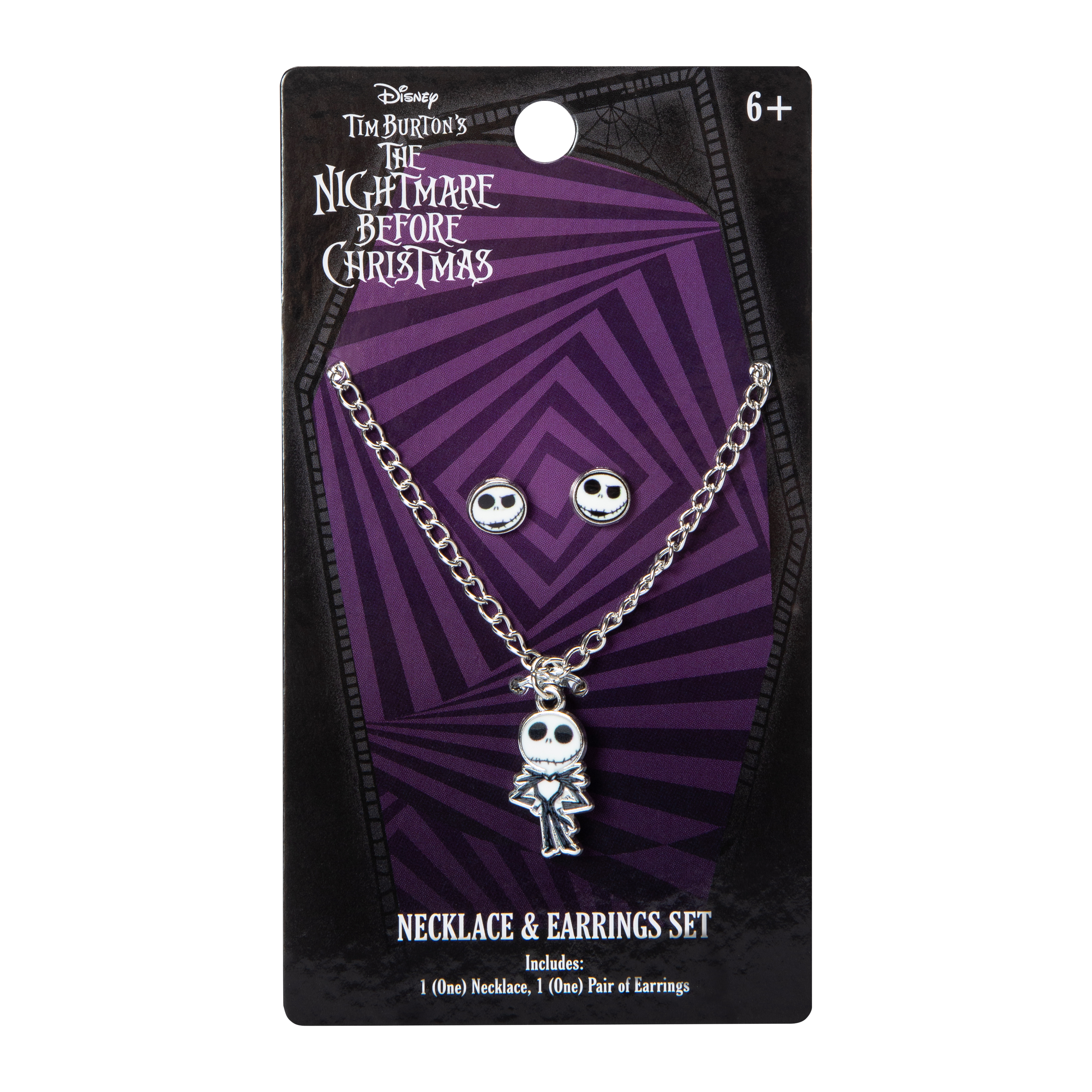 The Nightmare Before Christmas Necklace & Earrings Set
