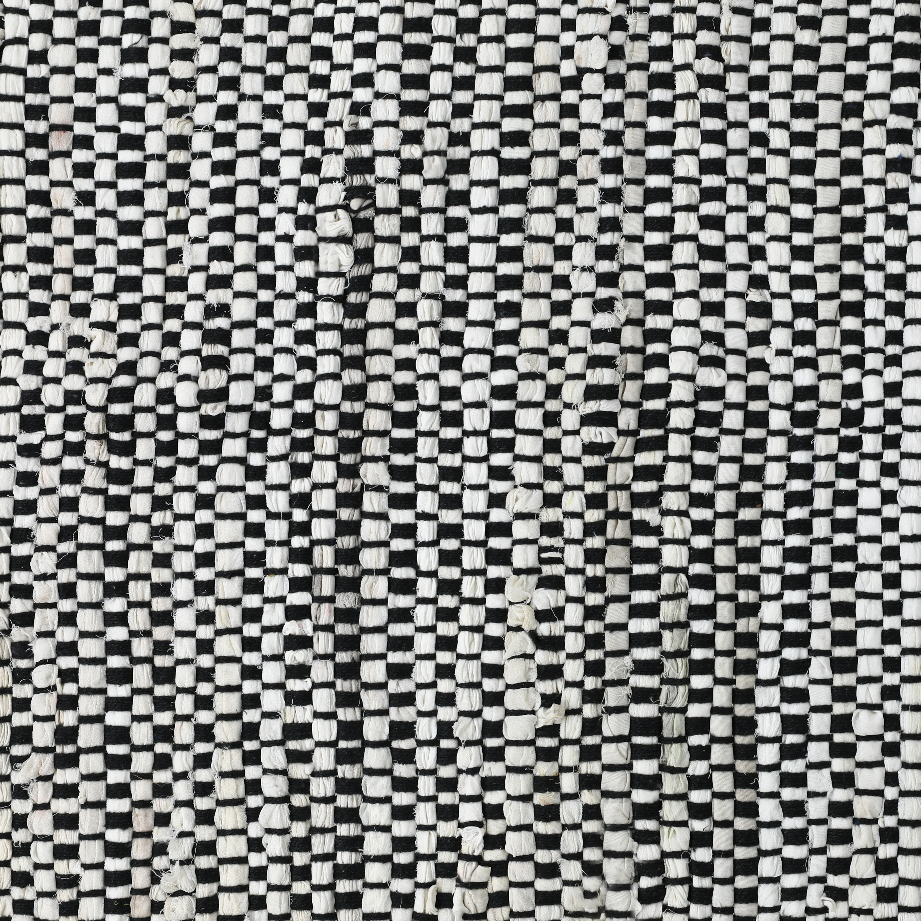 Black And White Chindi Rug