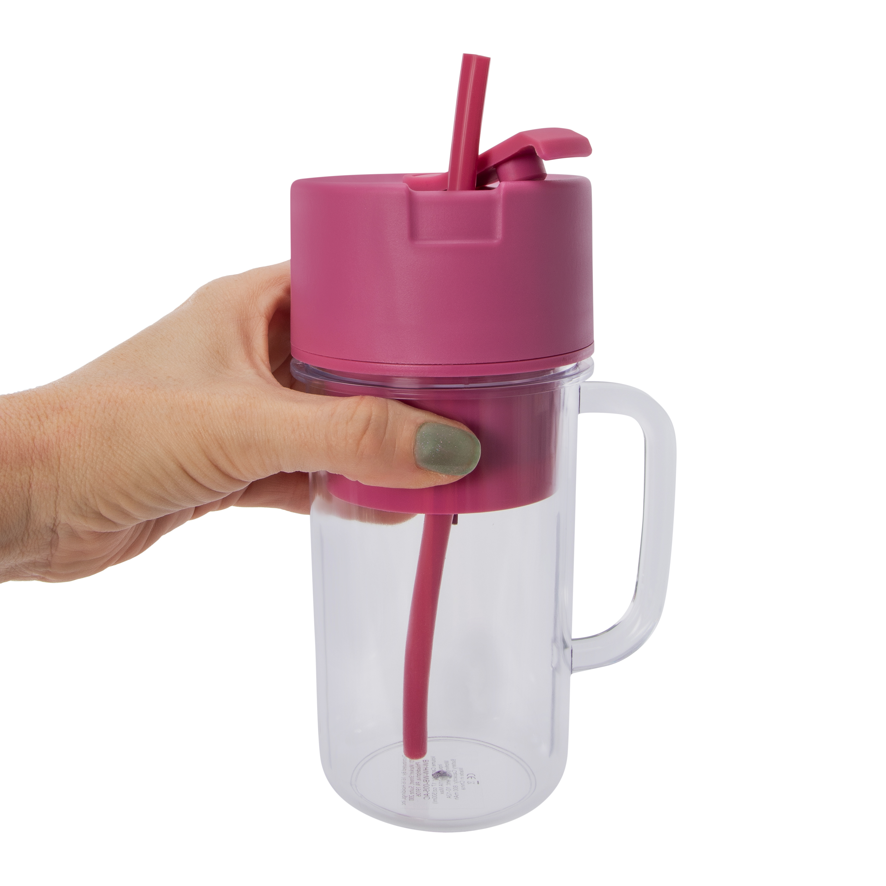 Rechargeable Portable Blender With Handle & Silicone Straw 17oz