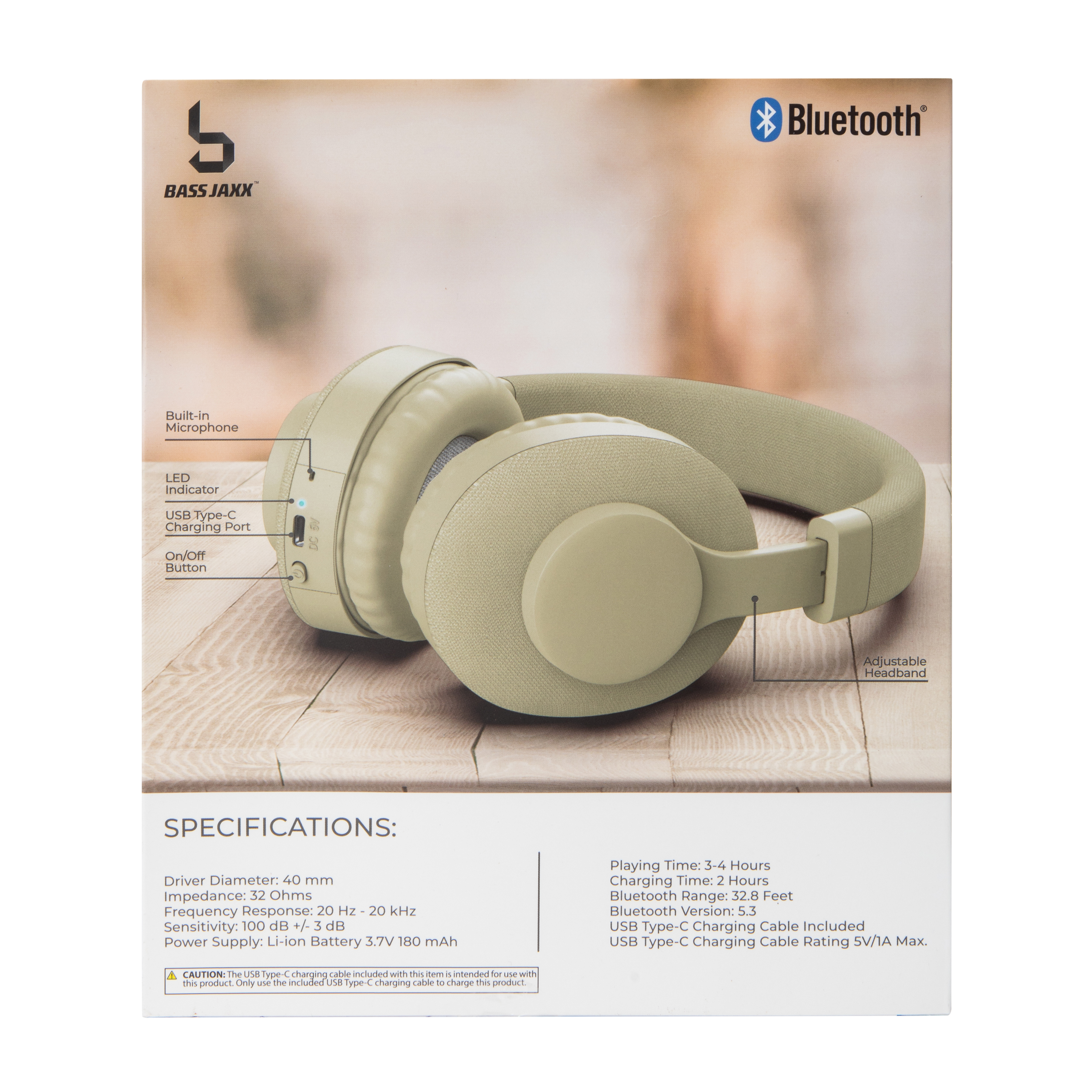 Bass Jaxx™ Iconic Wireless Bluetooth® Headphones