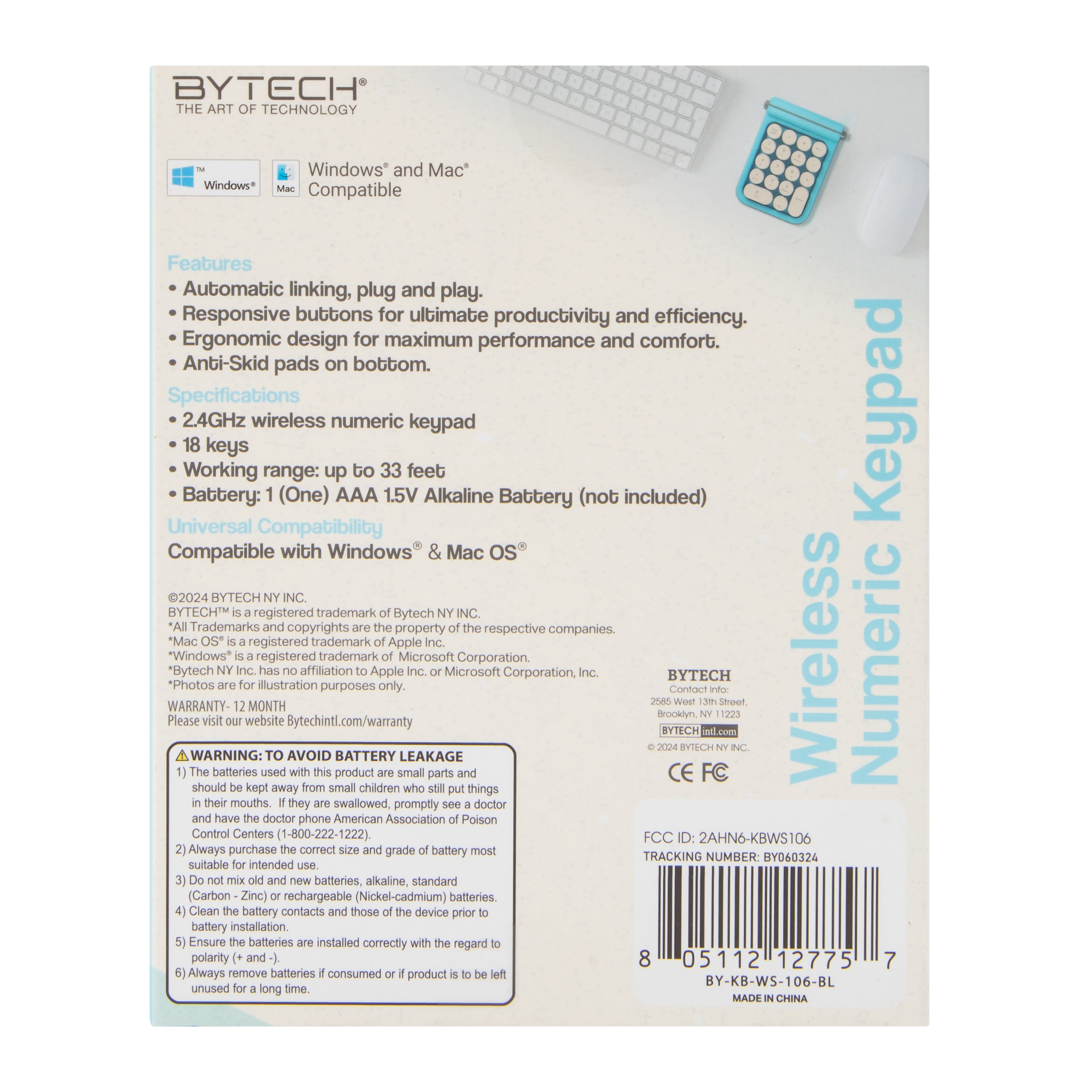 Wireless Numeric Keypad