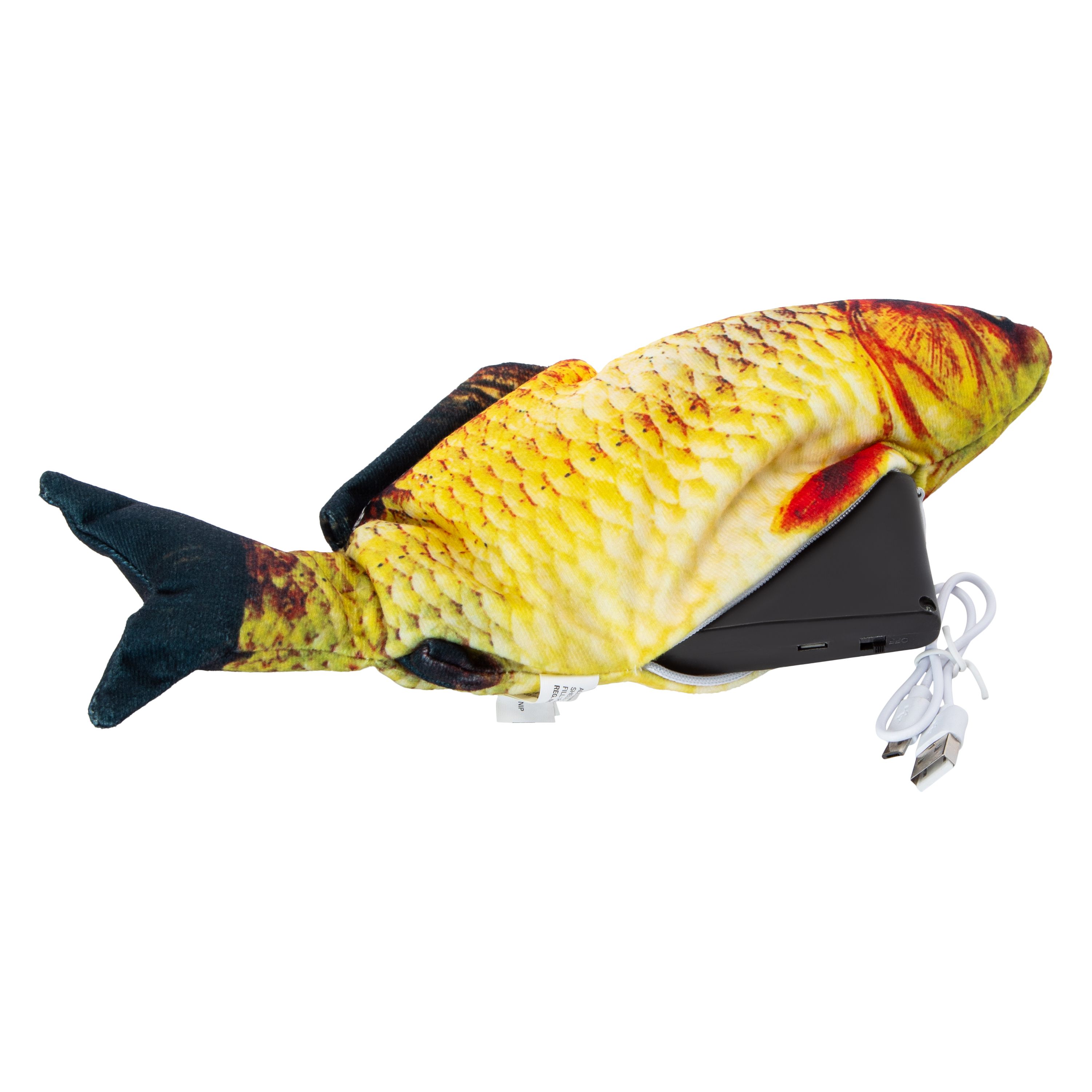Flip & Flop Fish Interactive Cat Toy With Catnip