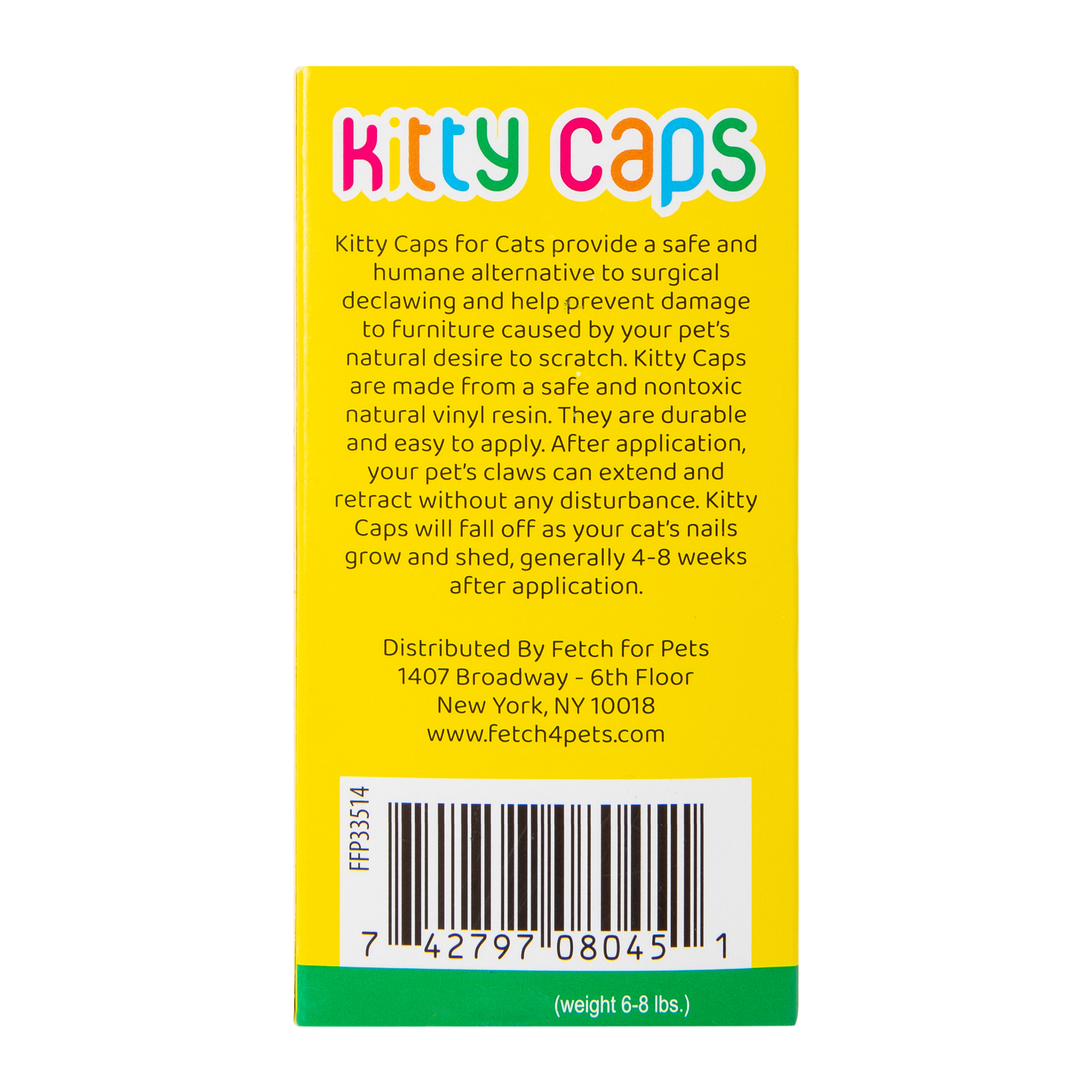 Kitty Caps Pink Nail Caps 24-Count - Small