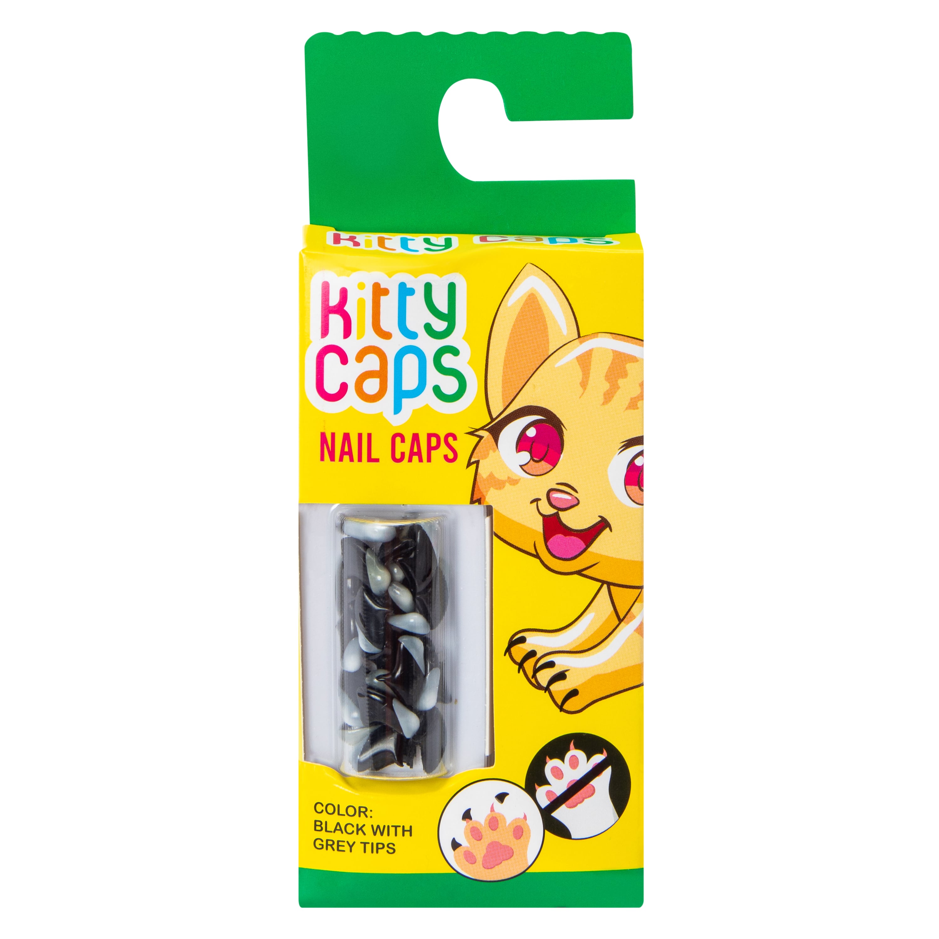 Kitty Caps Black Nail Caps 24-Count - Small