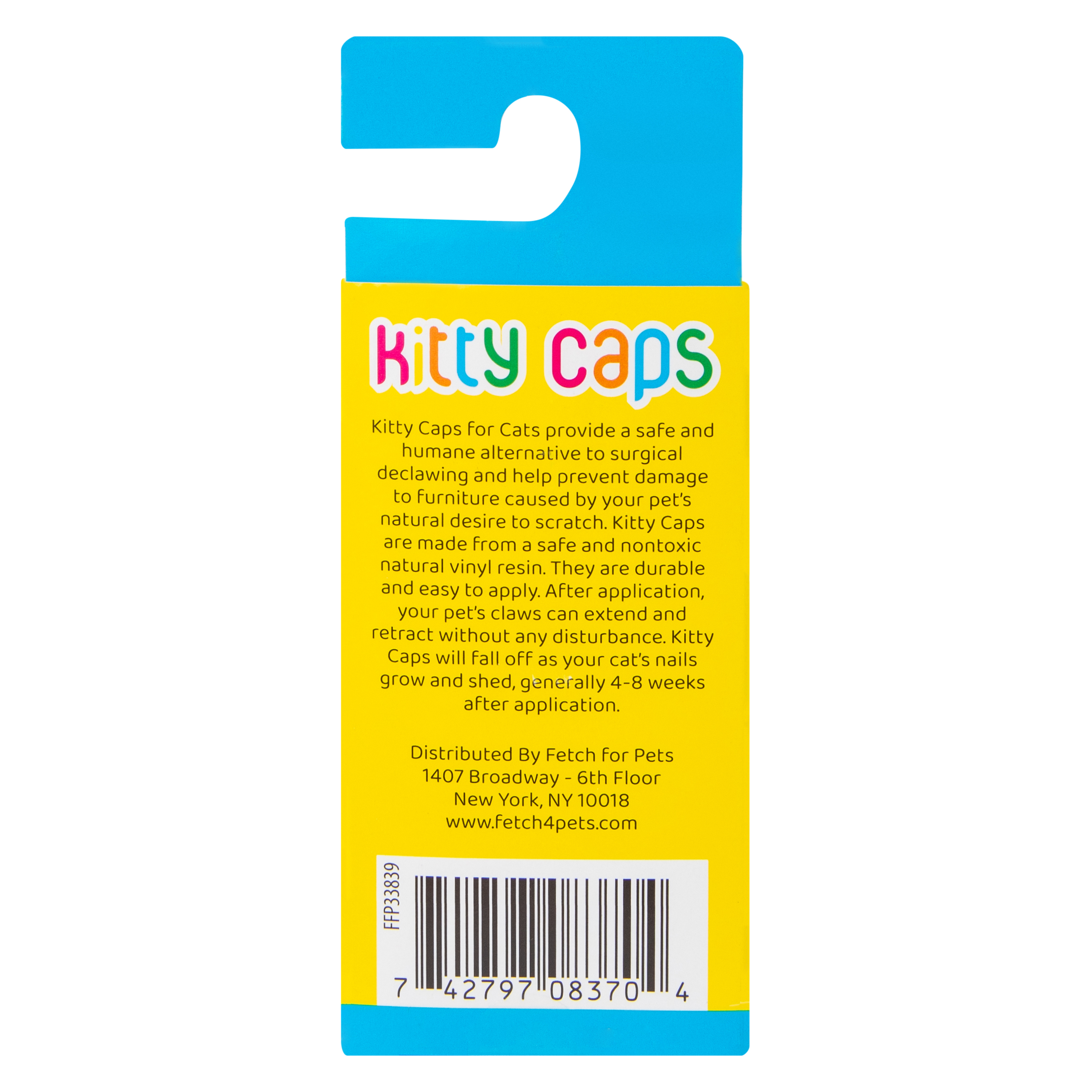 Kitty Caps Black Nail Caps 24-Count