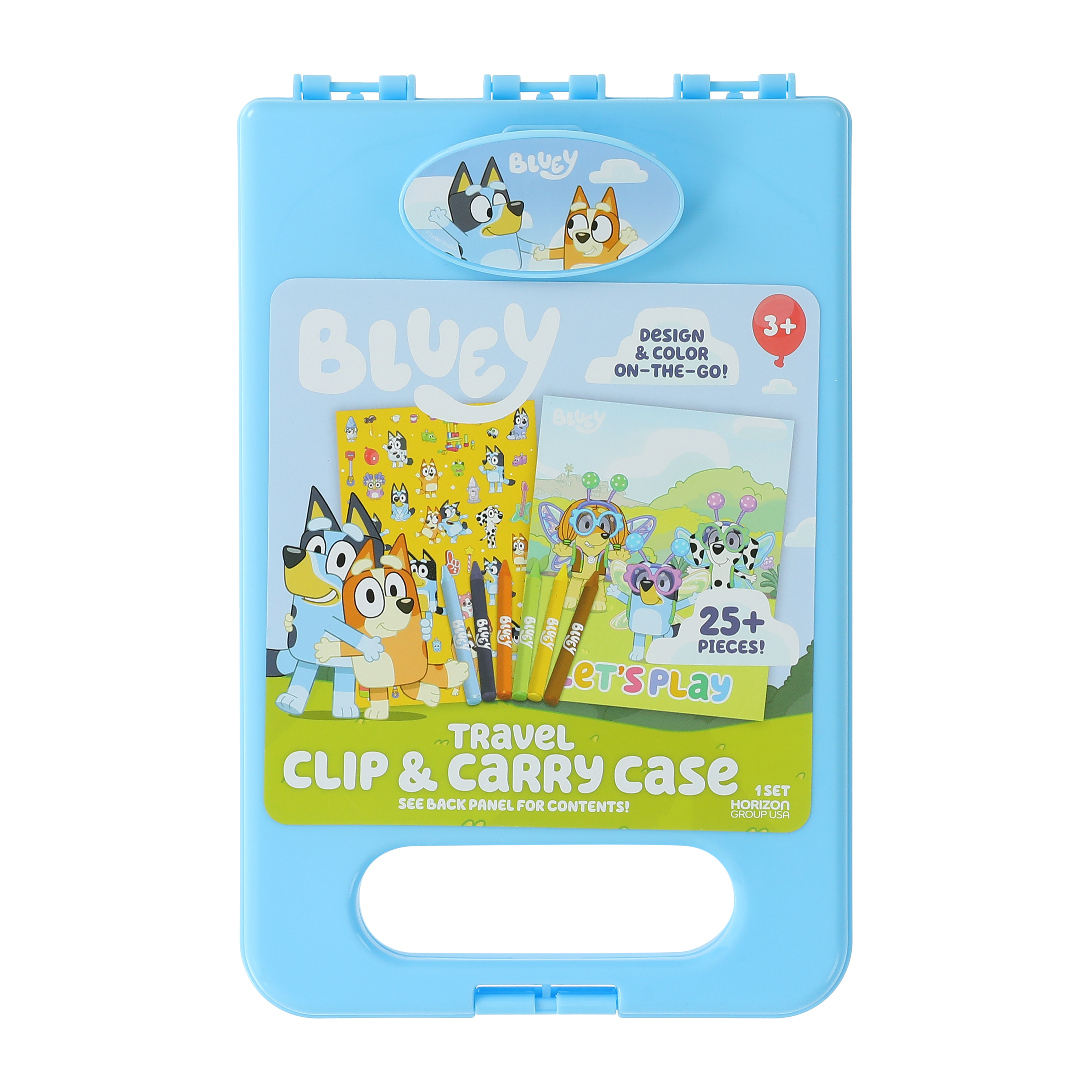 Bluey™ Travel Clip & Carry Coloring Case 1-Set