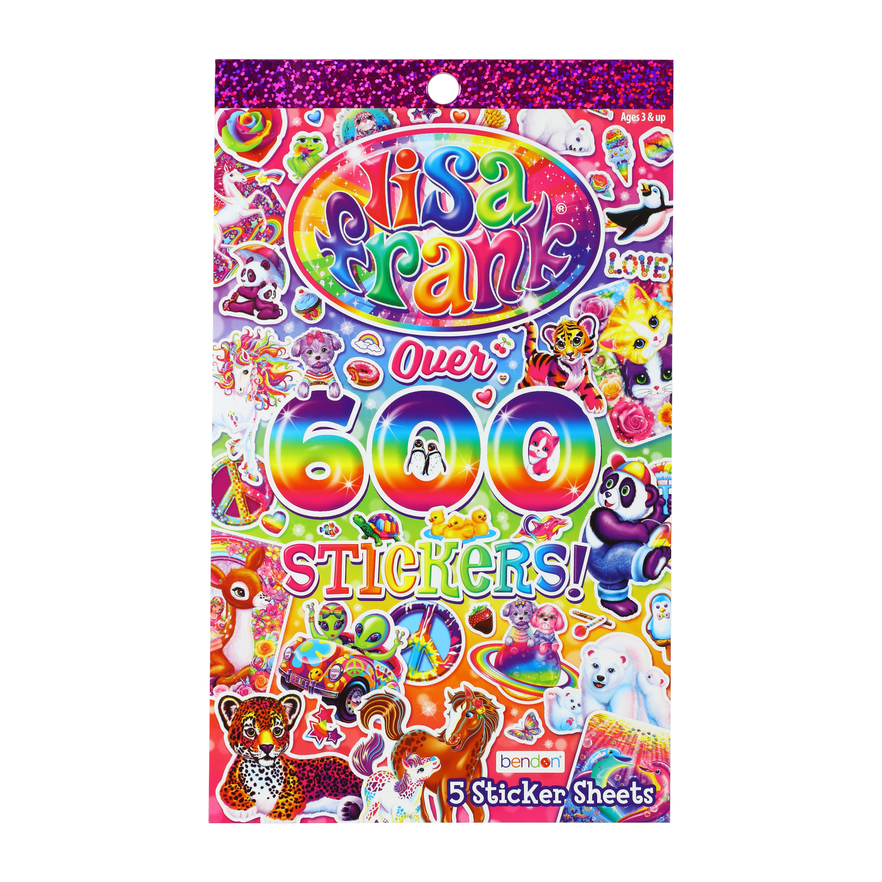 Lisa Frank® Over 600 Stickers Sheet Book