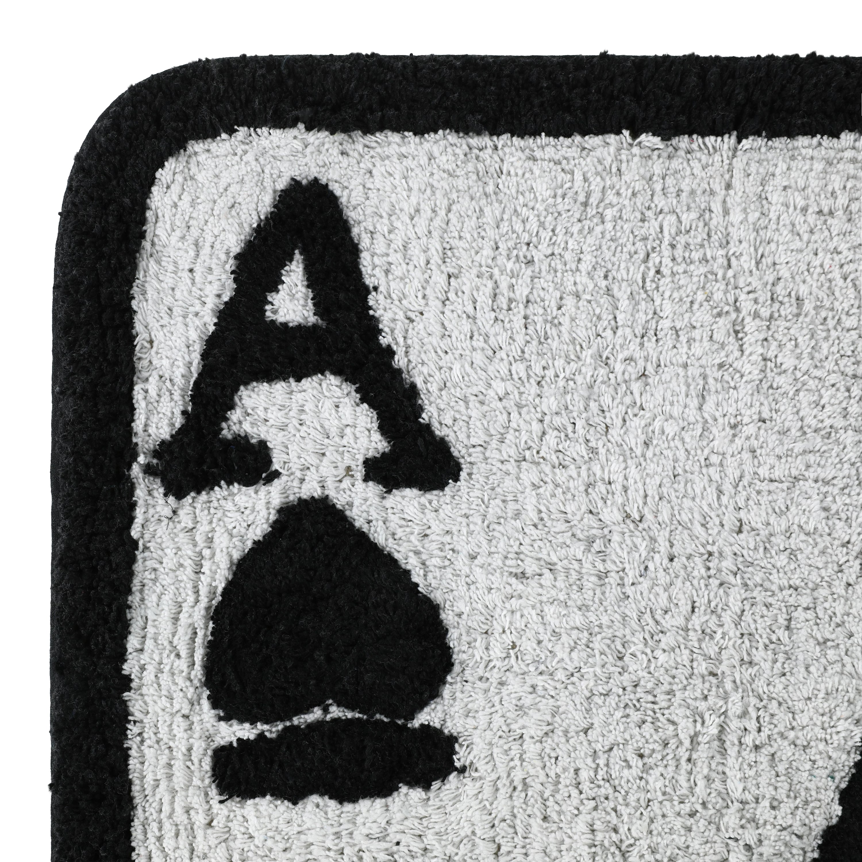 Playing Card Shaped Cotton Rug 24in x 36in