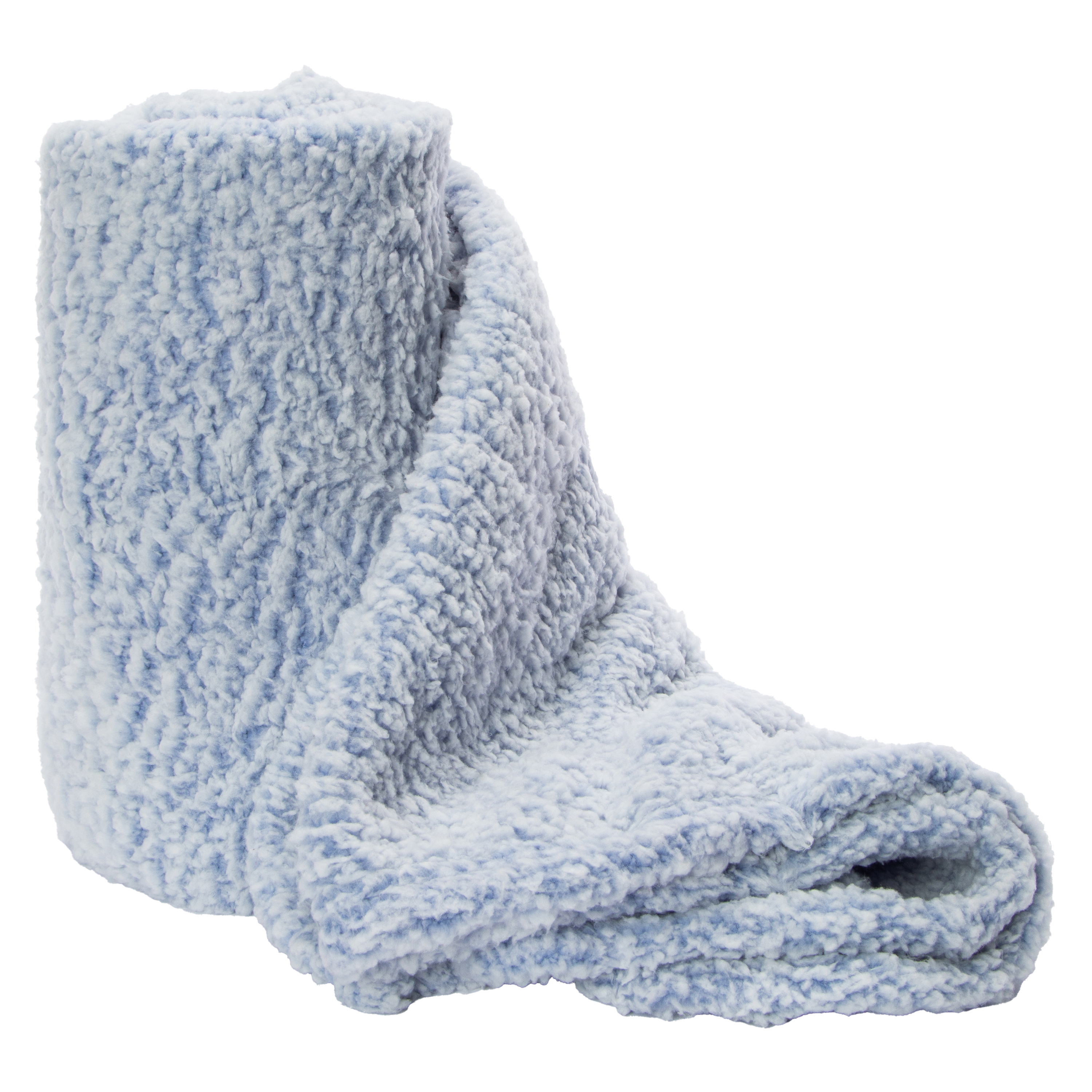 Luxe Collection Marled Sherpa Throw Blanket 50in x 60in