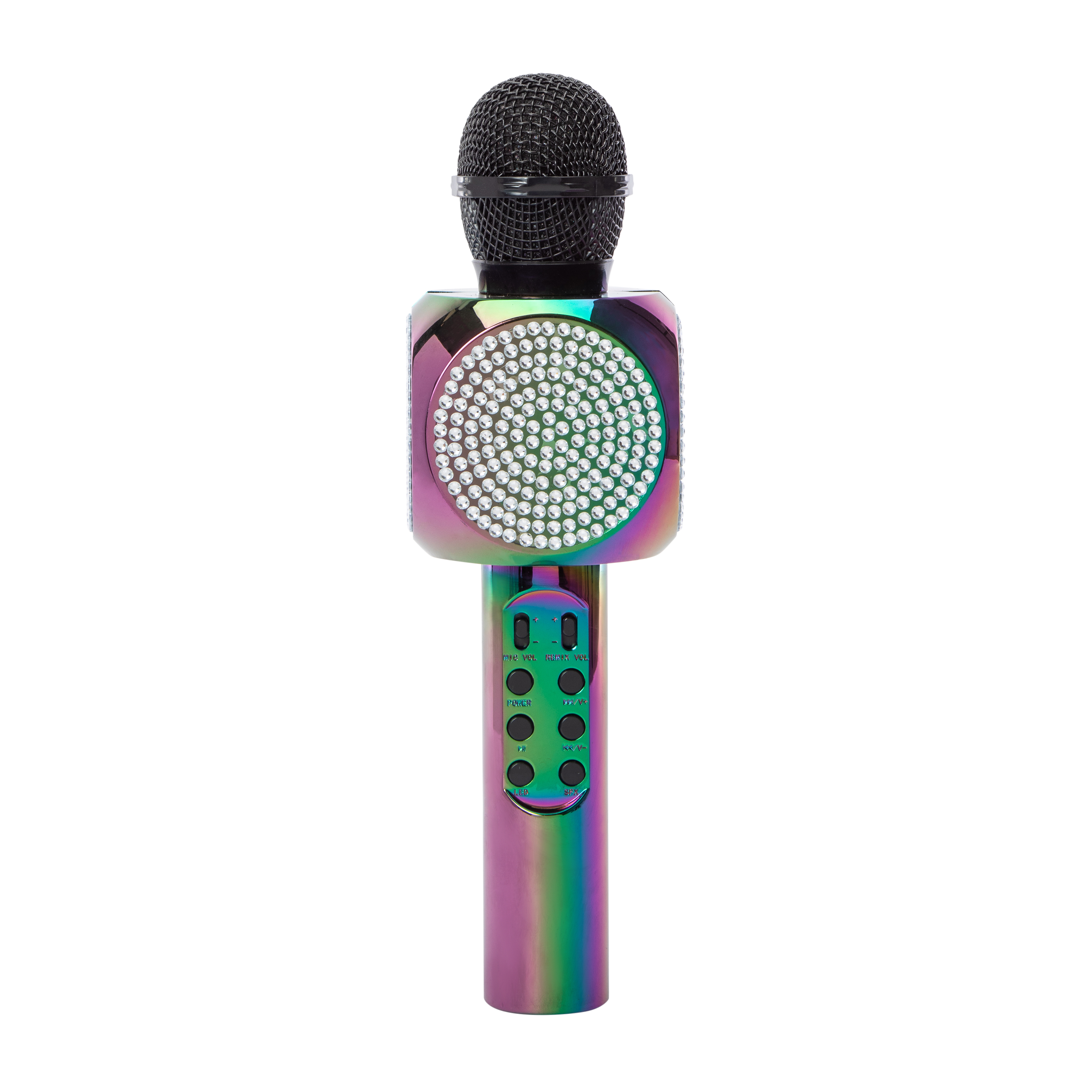 Bluetooth® Karaoke LED Bling Mic With Speaker