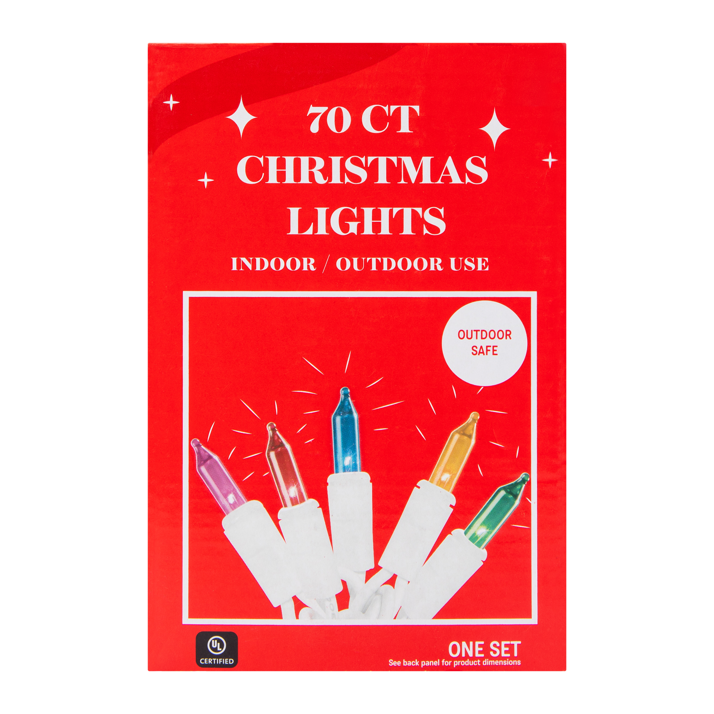 Christmas Lights Set 70-Count - Multicolor