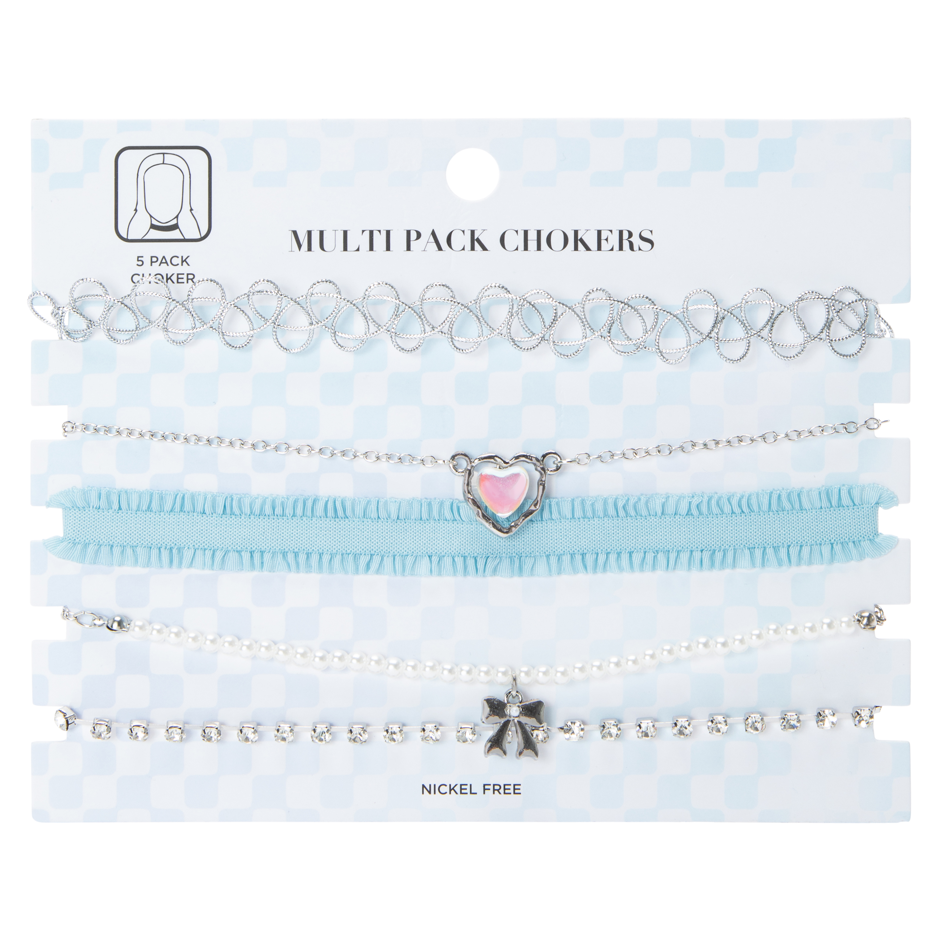 Multi-Pack Choker Necklaces 5-Count