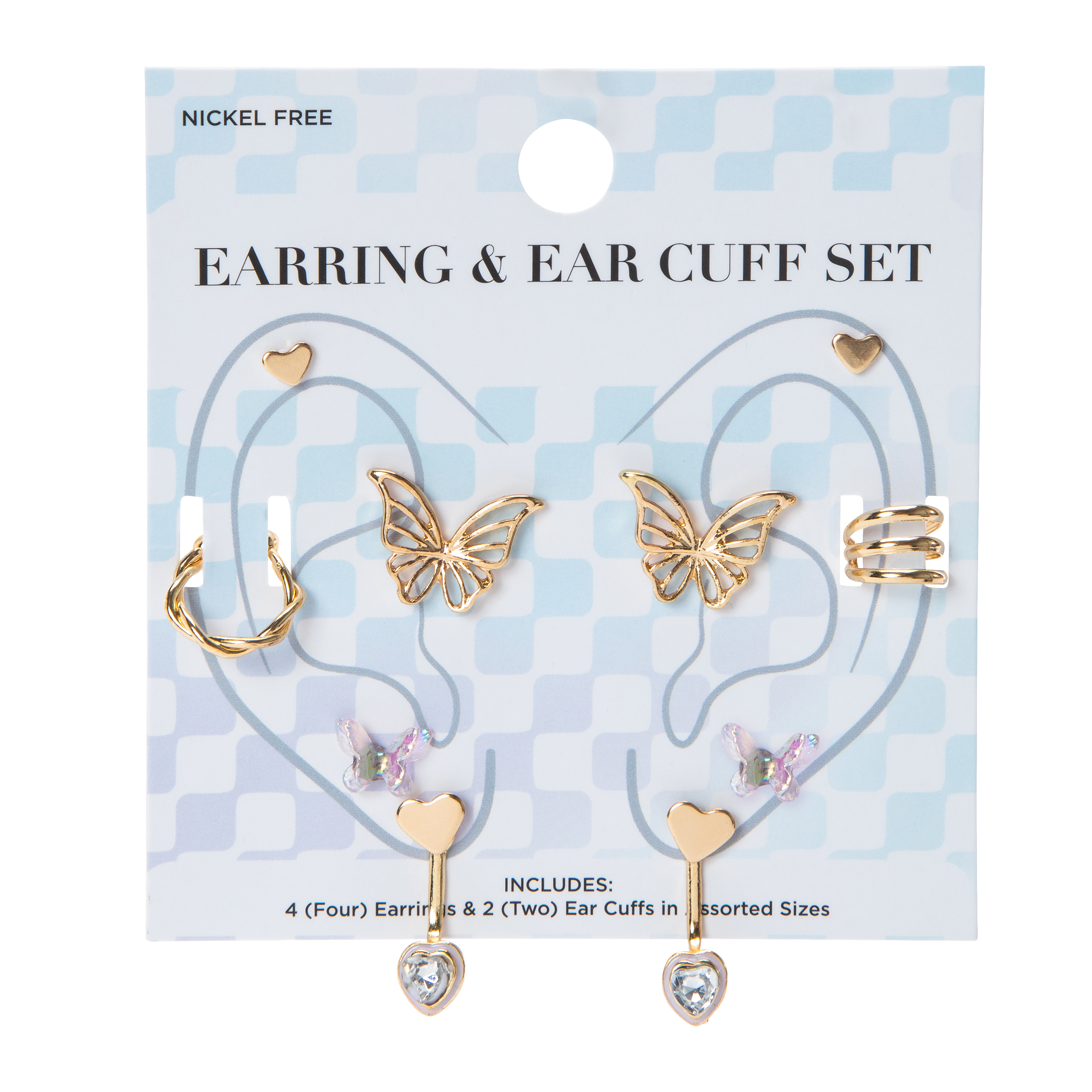 Earring & Ear Cuff Set 6-Pack