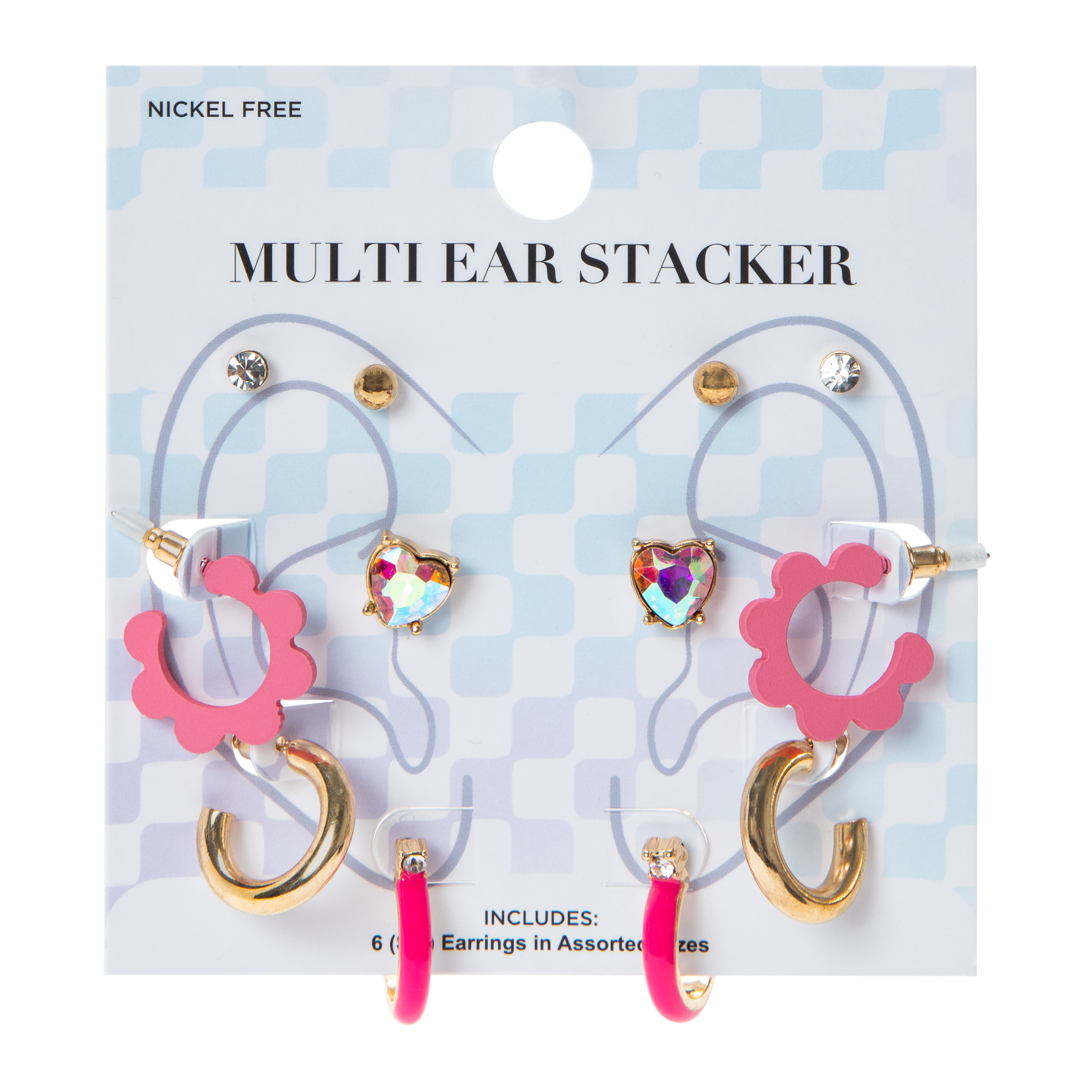 Multi-Earring Stacker Set 6-Pack