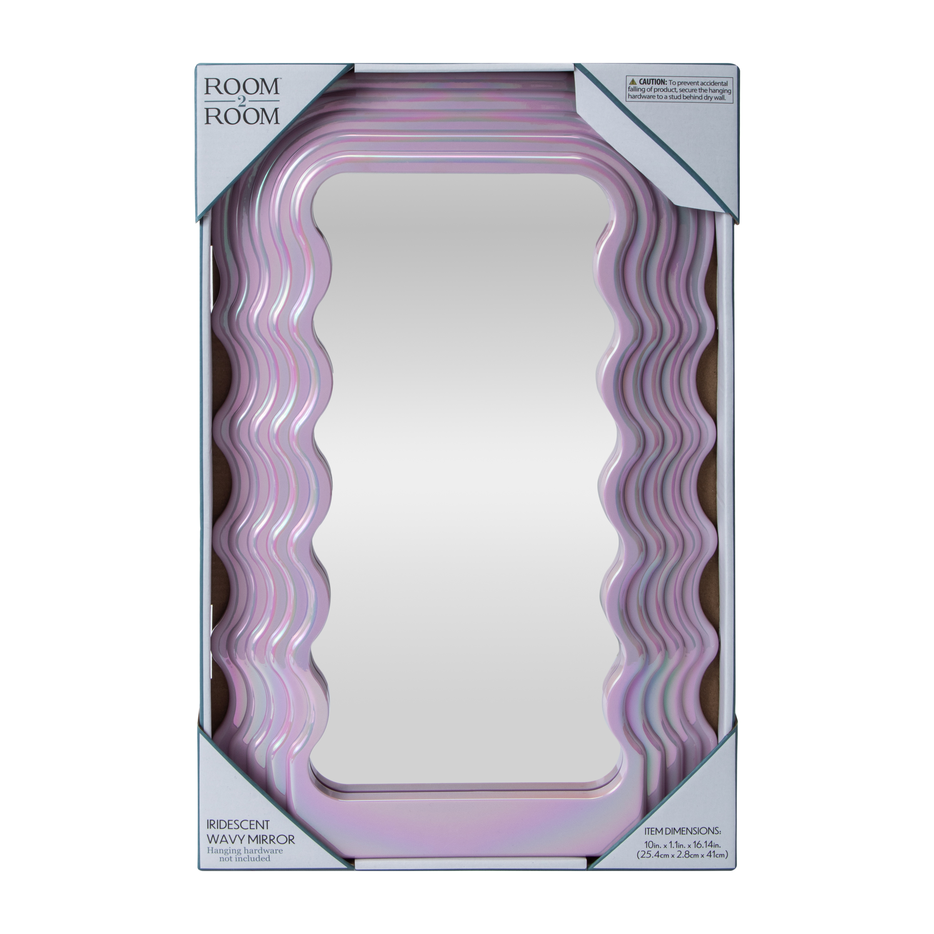 Iridescent Wavy Mirror