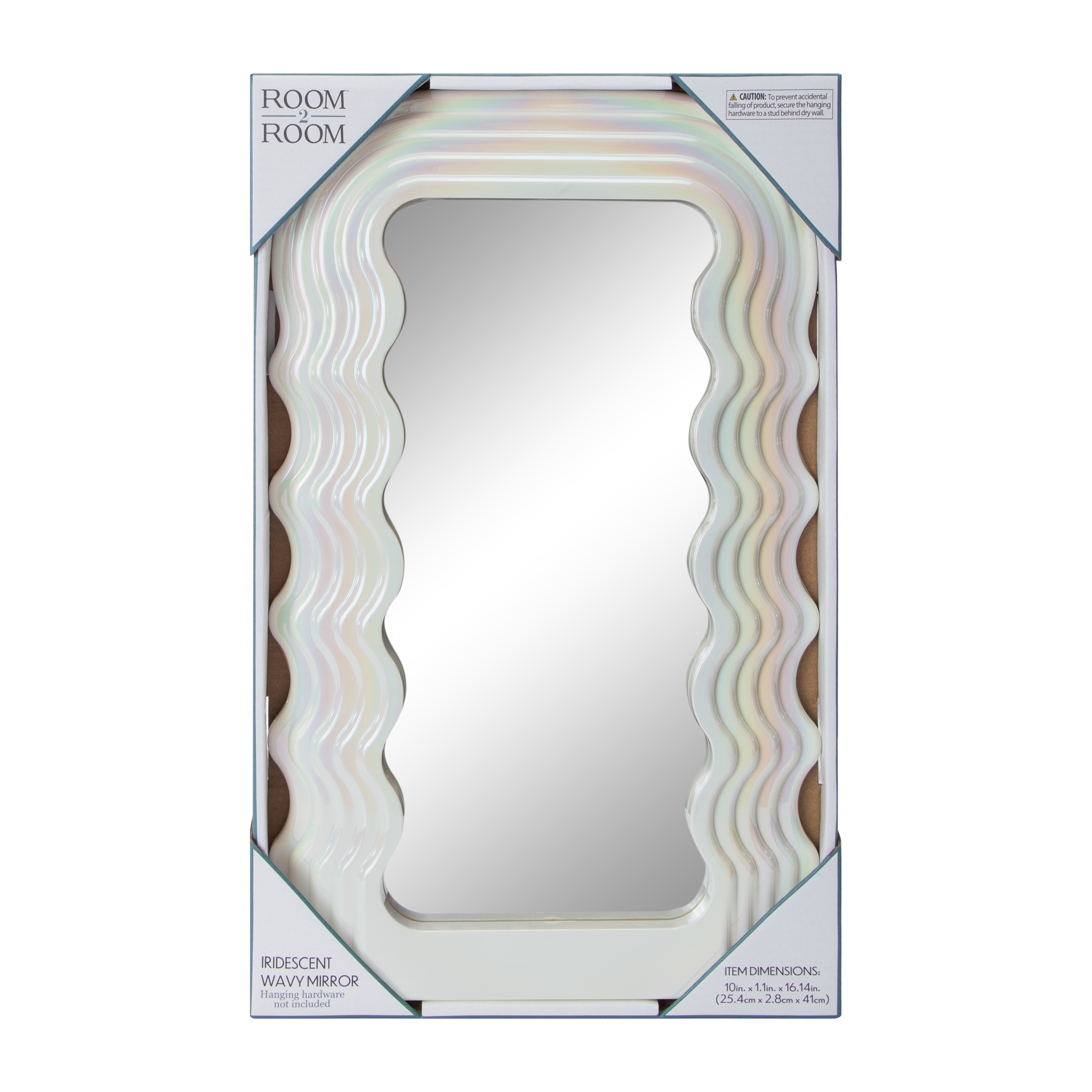 Iridescent Wavy Mirror